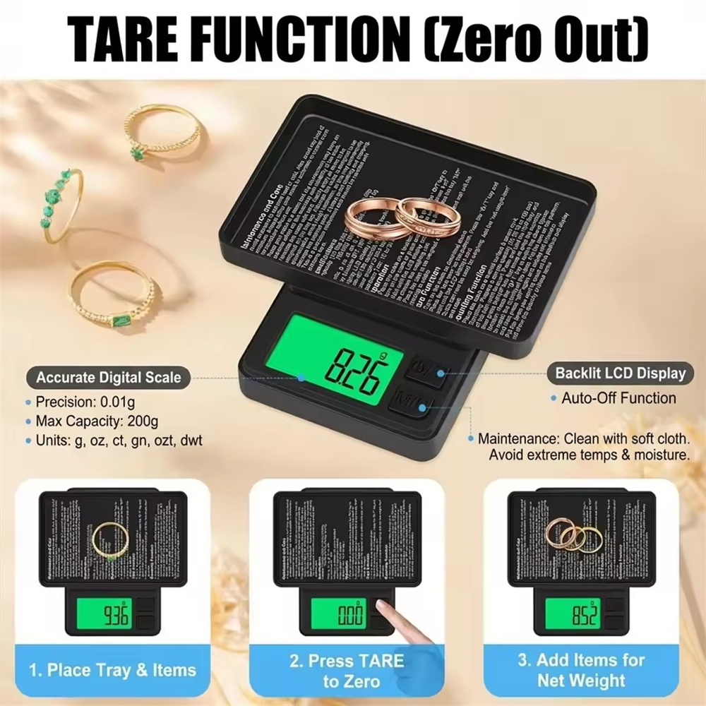 迷你高精度電子秤 英文500g/0.01g 不含電池 2x AAA PC6525