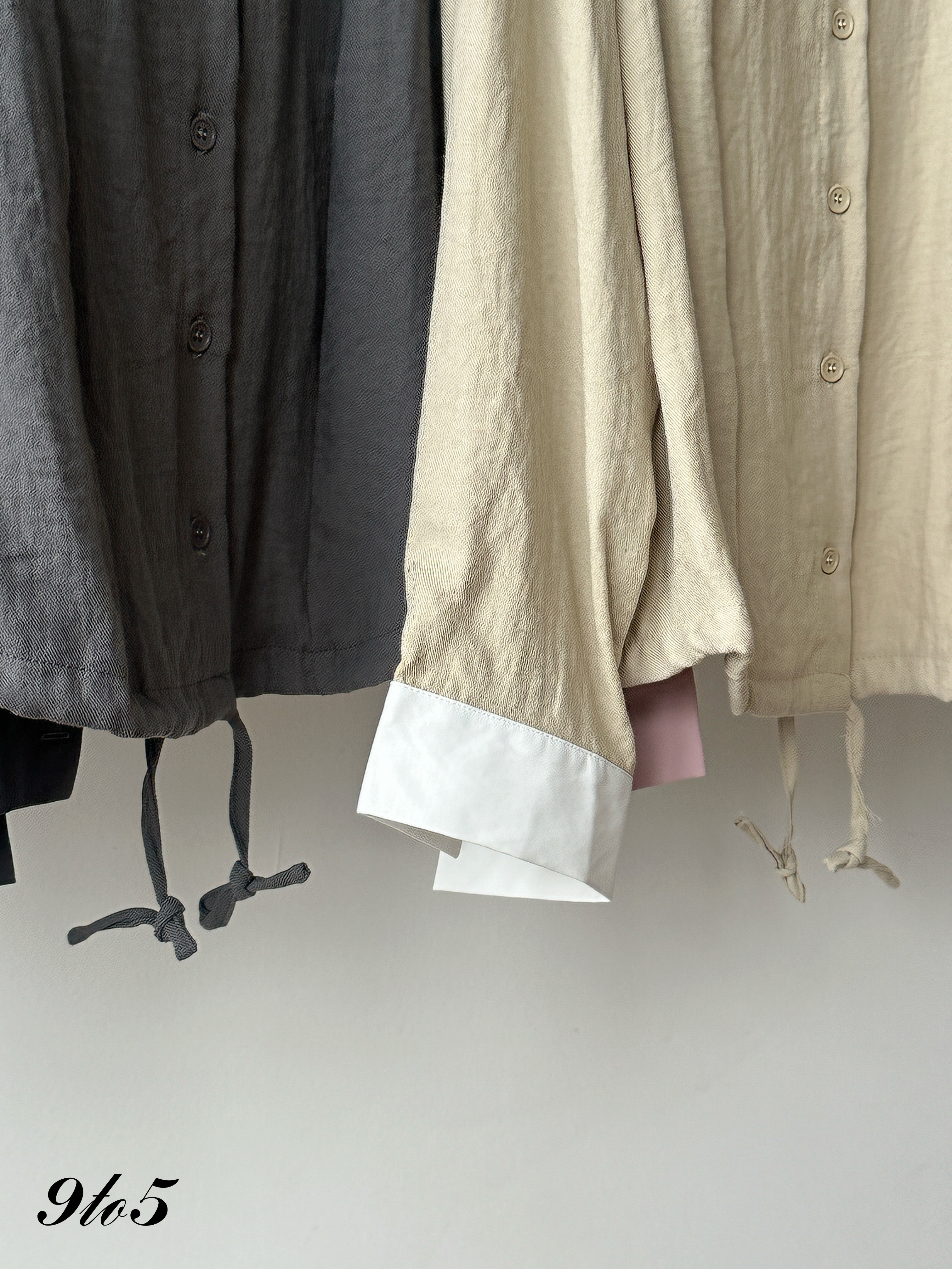 T4324 Contrast Long Sleeve Shirt - 3 Colors 