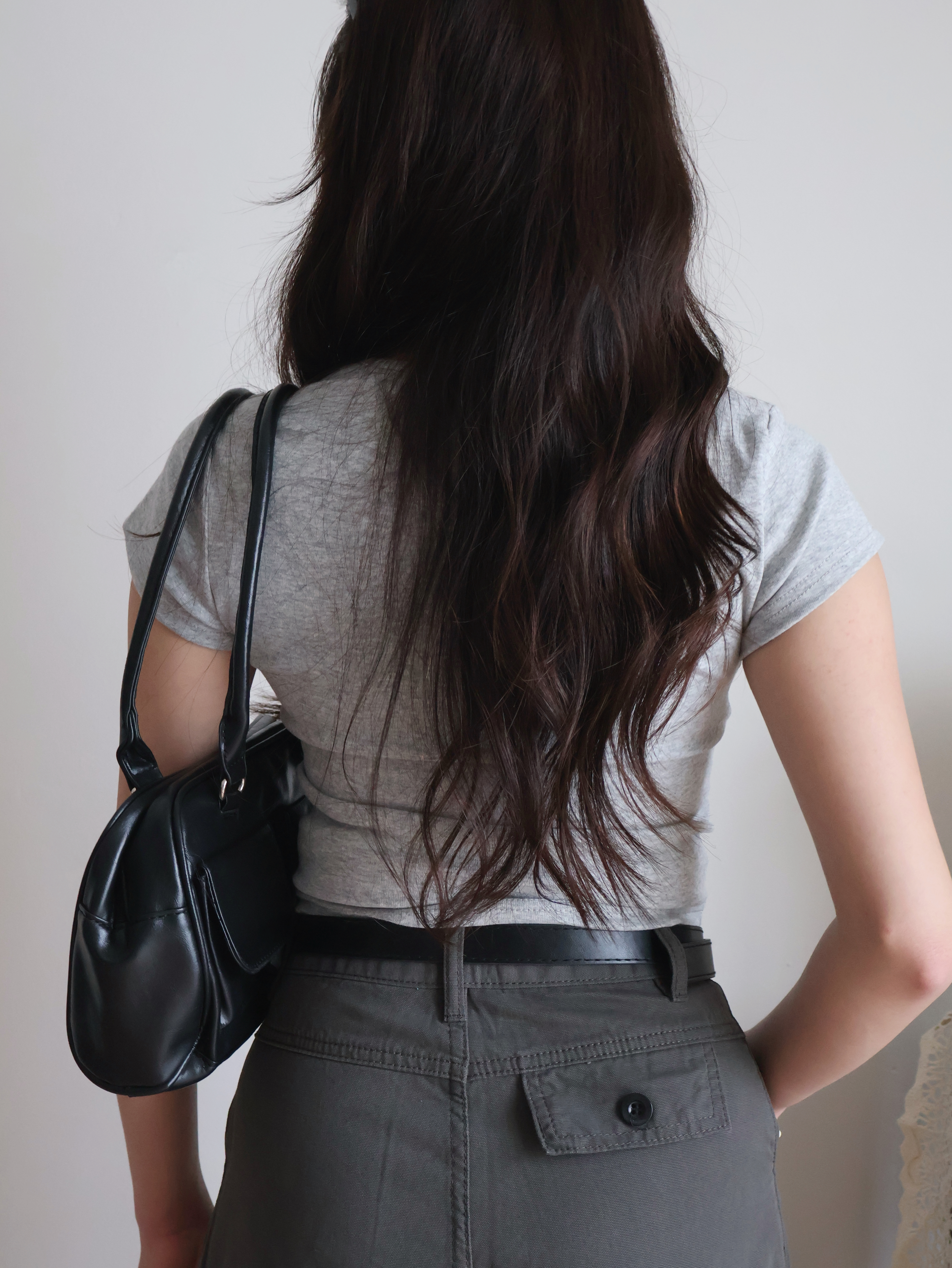 Kyle Cropped Top | Grey