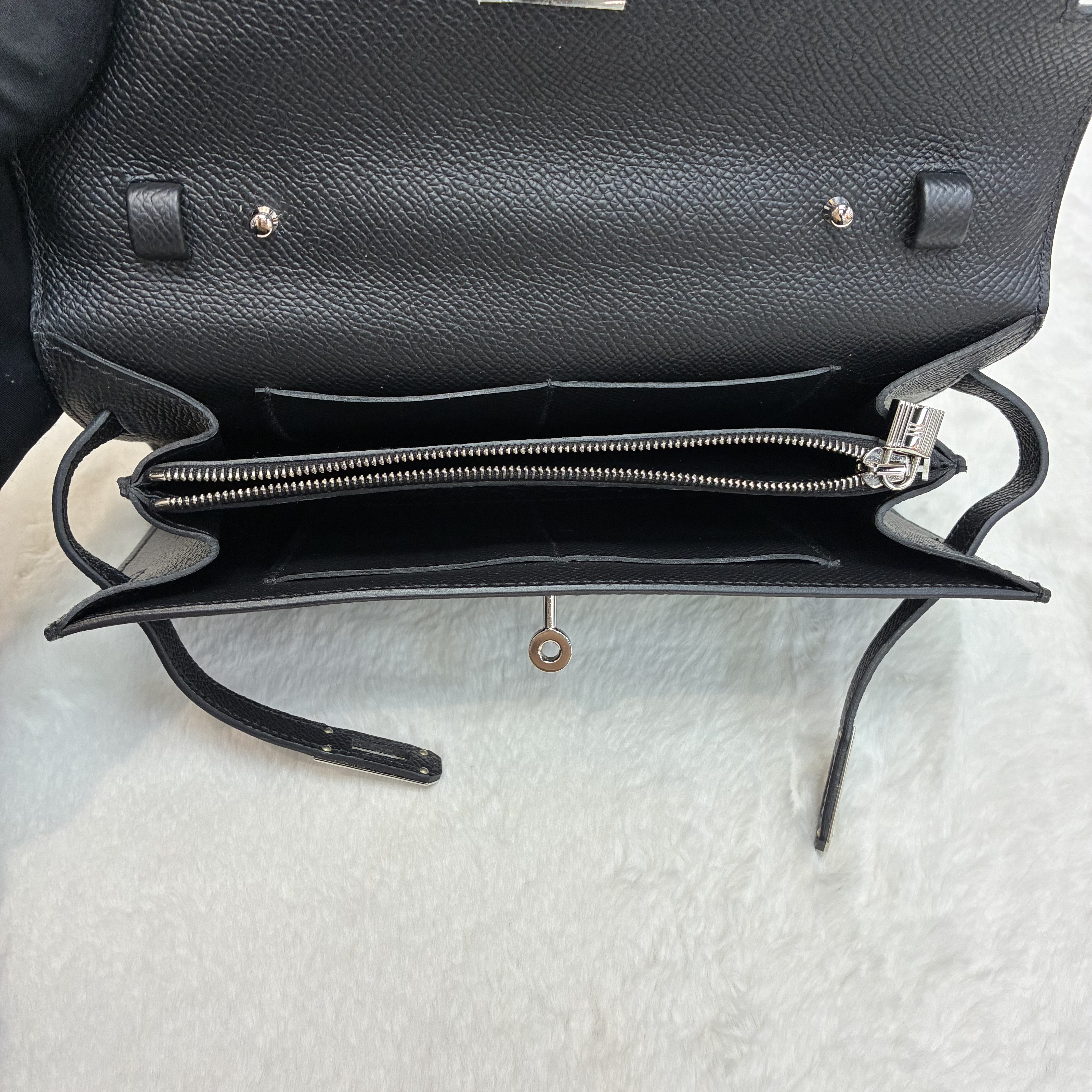 Hermes Kelly To Go 黑銀
