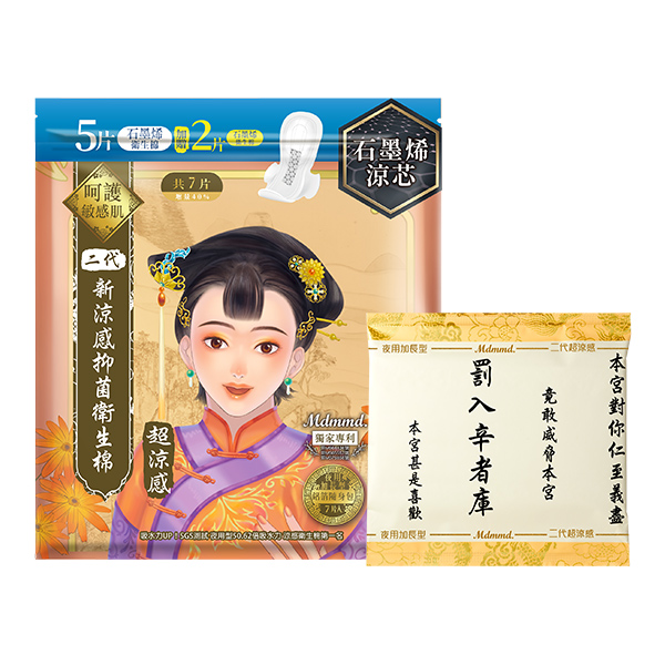 【台灣】Mdmmd 抑菌超涼感衛生巾 41cm（7片）