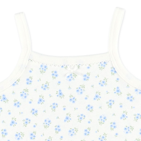 🇯🇵預訂 日本直送🇯🇵吸水速乾涼感系列花卉滿印絲帶純棉吊帶包屁衣三件套