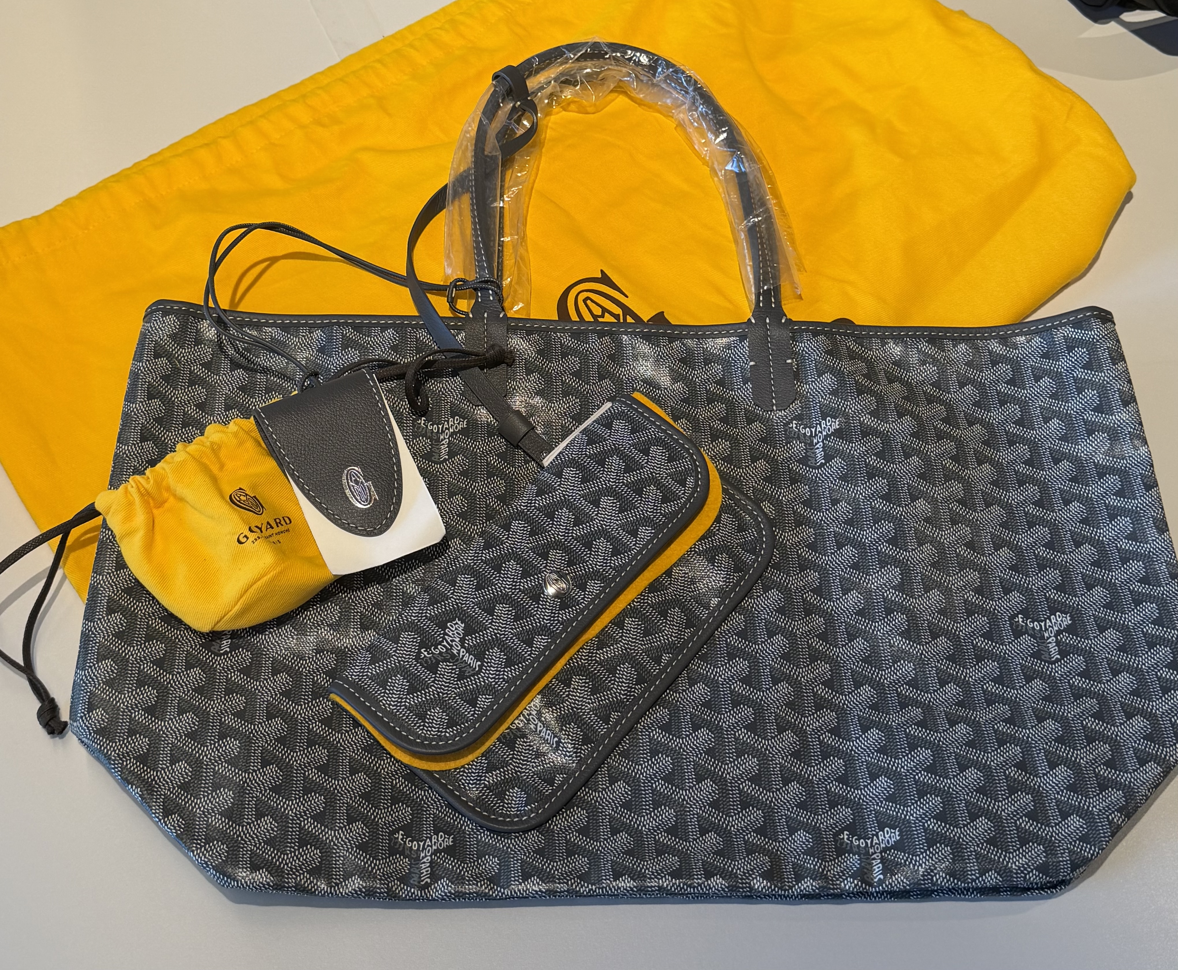 Goyard Saint Louis PM Bag (新款附包夾）