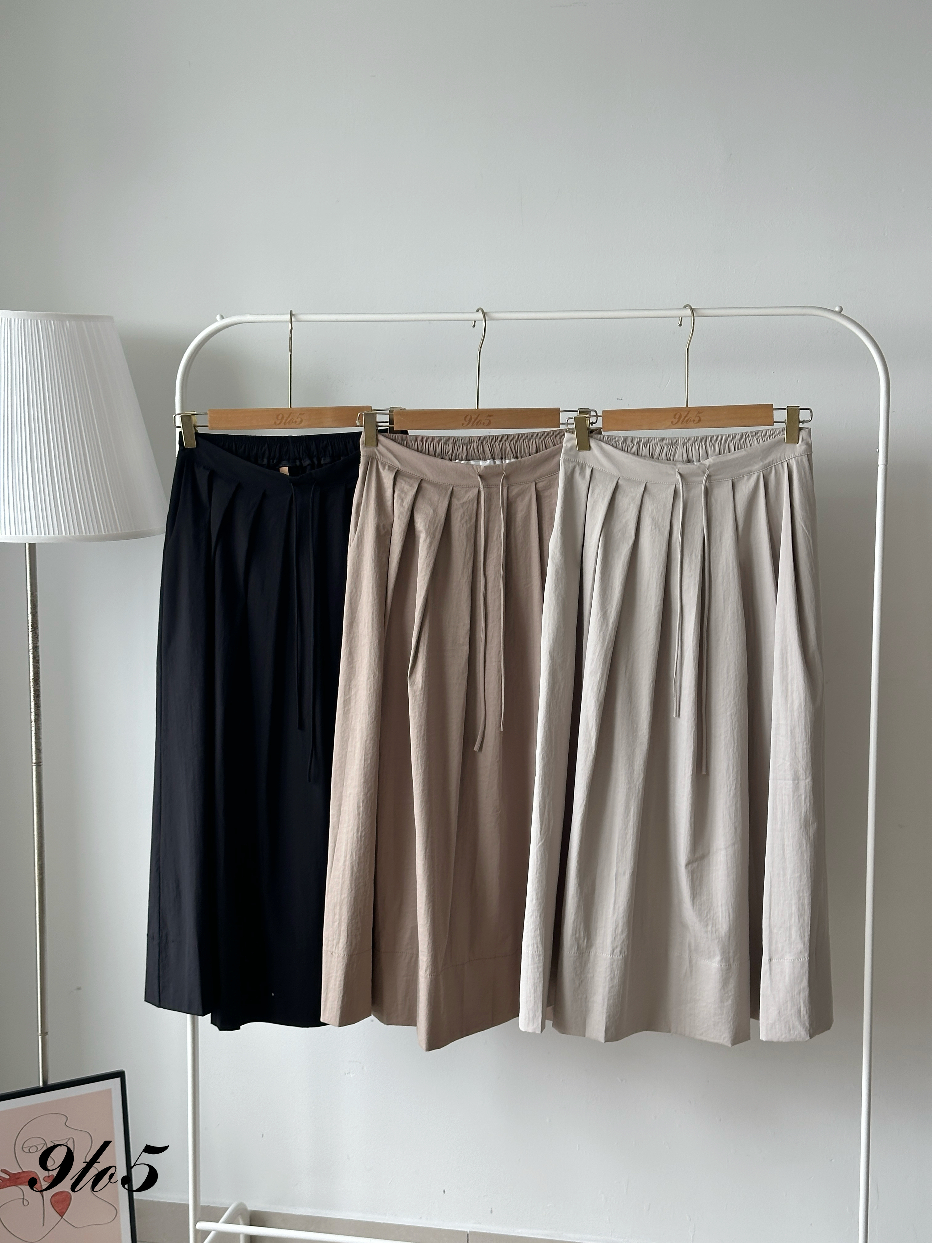 S1900 A Line Pleated Skirt - 3 Colors 