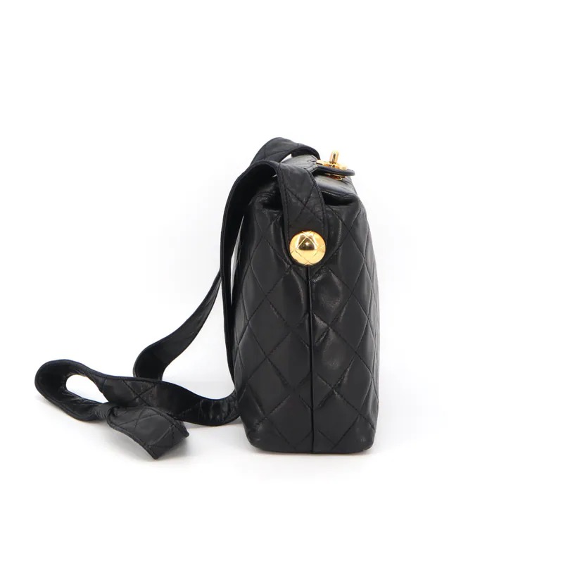 Chanel Coco Mark Matelasse Lambskin Turn Lock Crossbody Bag