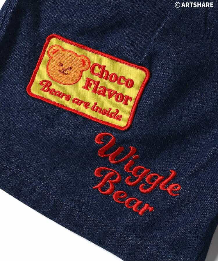 🇯🇵預訂 日本直送🇯🇵Apres les cours x Wiggle Wiggle刺繡貼花牛仔短褲