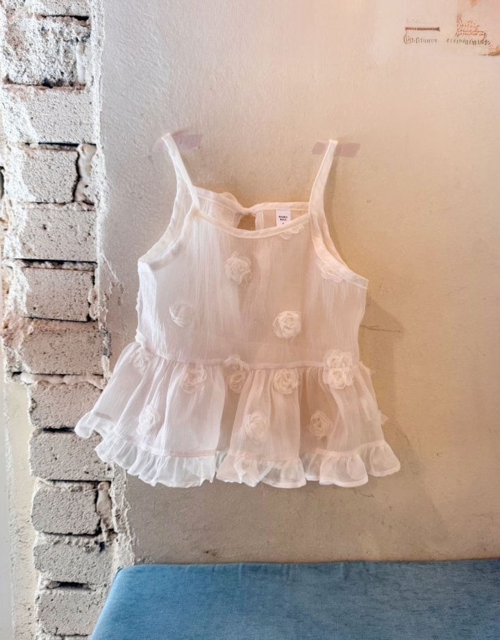 Momoann | Flower sleeveless (size 7(100-105)
