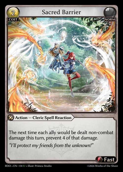 Sacred Barrier / RDO-134 (U)