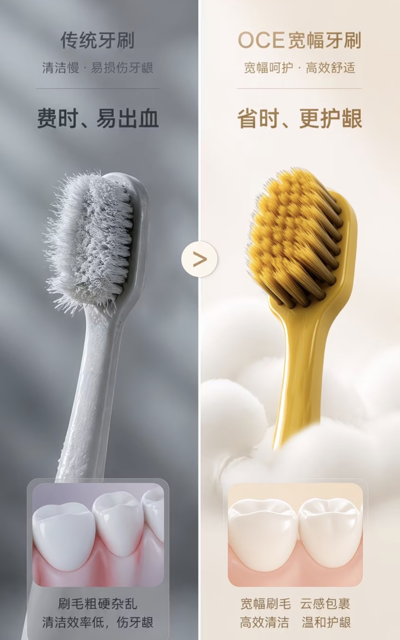 Wide Head Toothbrush
