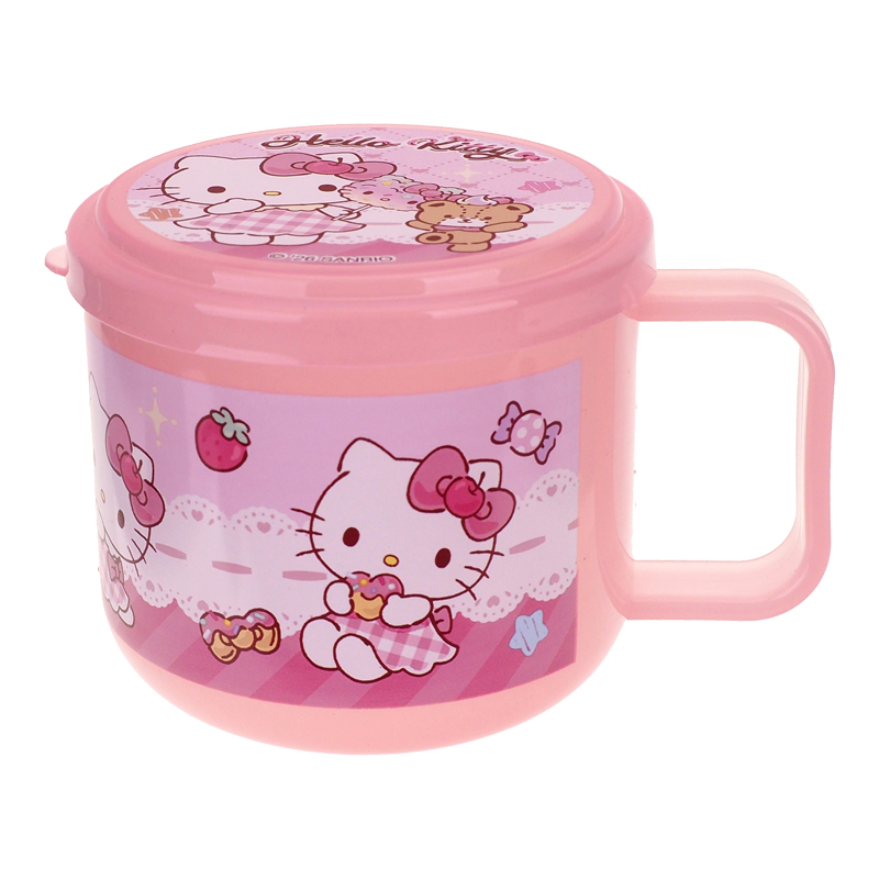 Hello Kitty 230ml BPA Free Plastic Cup with Lid 膠杯連蓋