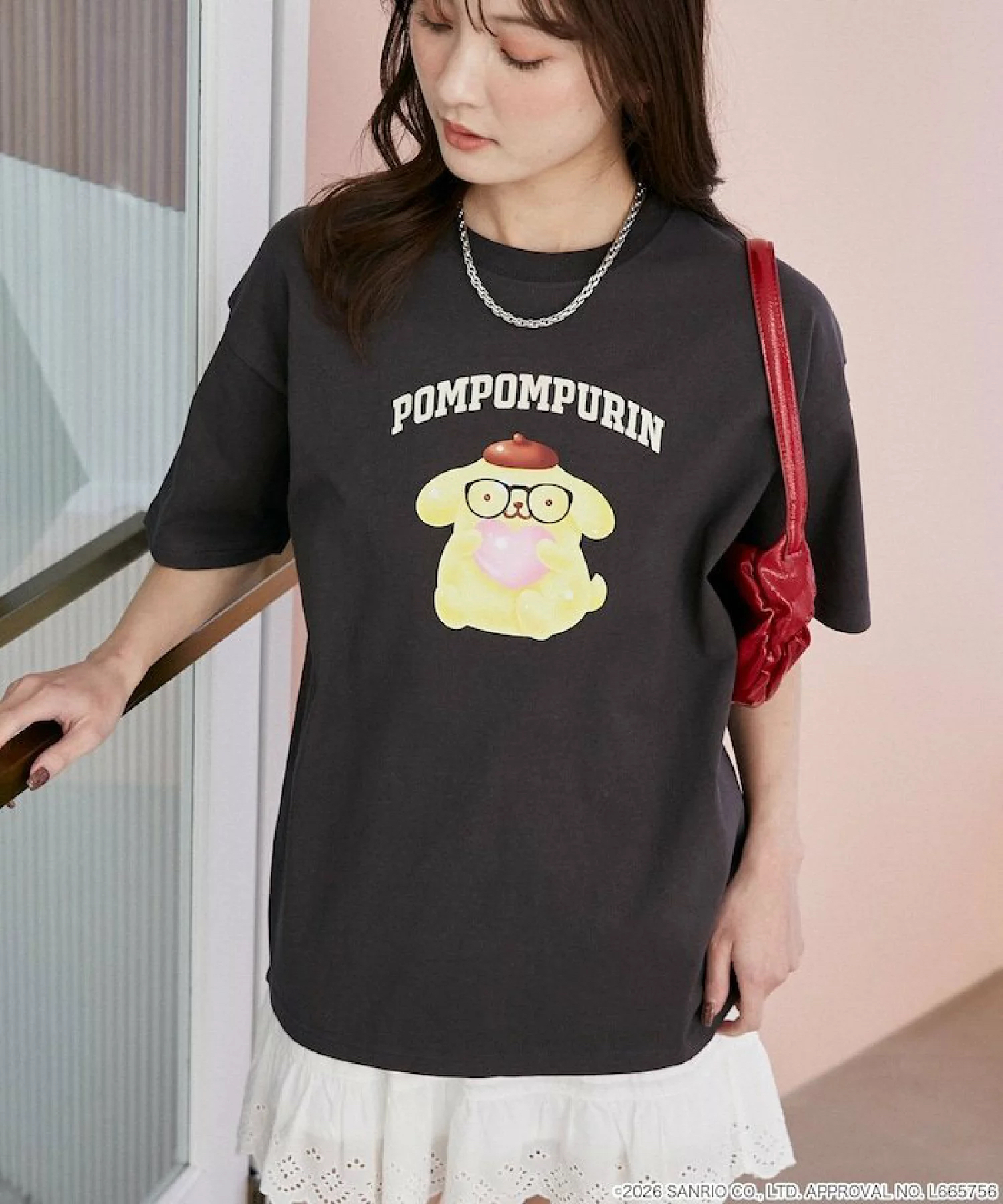 日本預訂📍日本Sanrio可愛戴眼鏡樣短袖Tee 不包郵