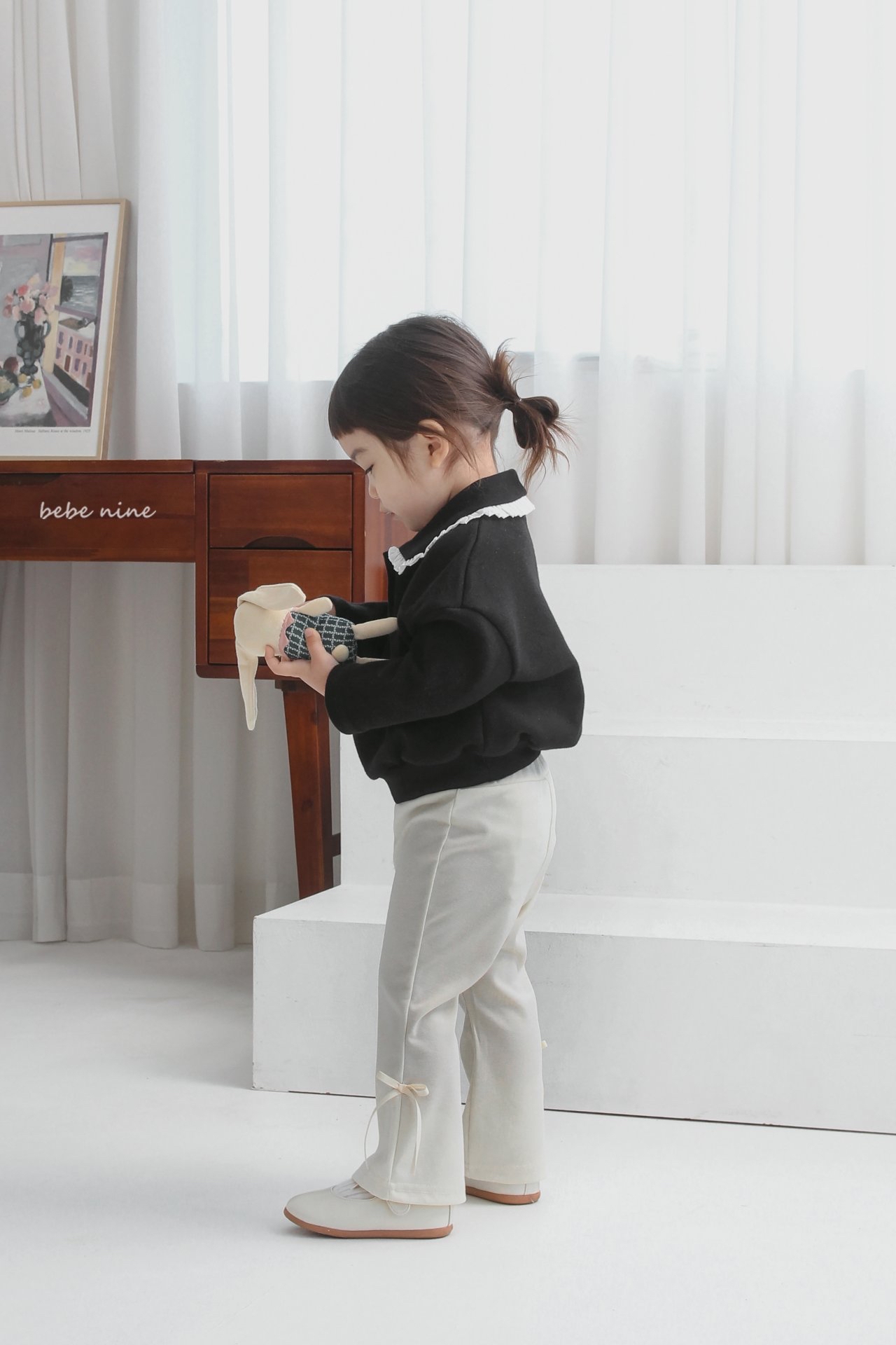 🌸預訂 韓國直送🌸🇰🇷Bebenine兩色絲帶喇叭褲