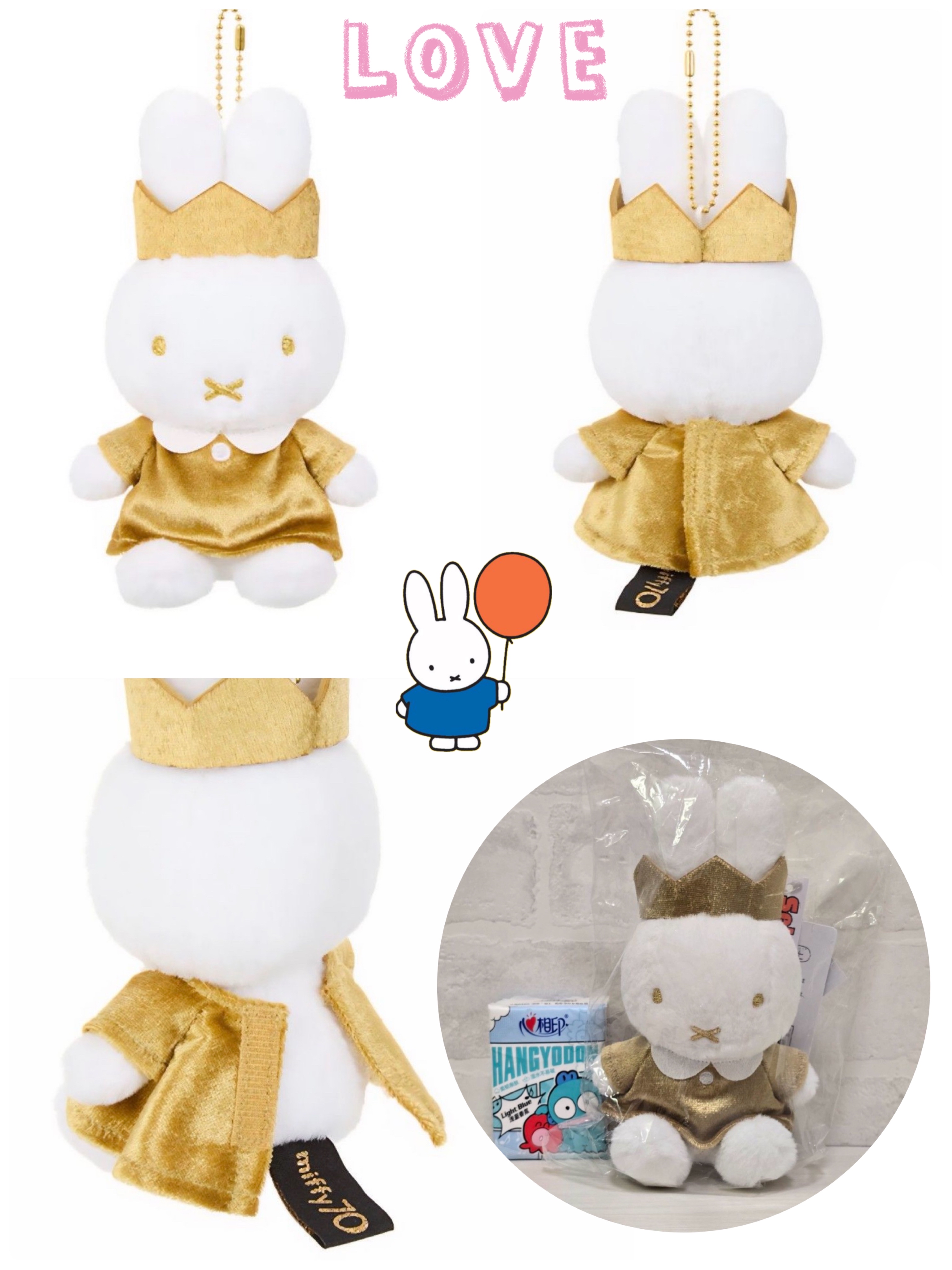 ☆現貨☆日本直送70週年紀念金色皇冠Miffy公仔