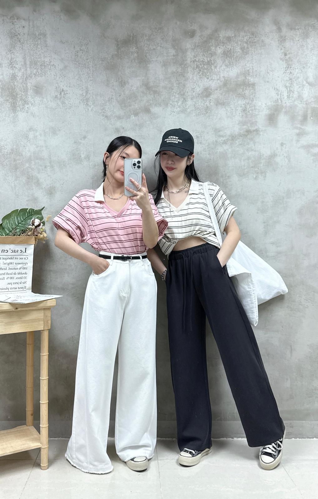 E10 polo領橫間Top