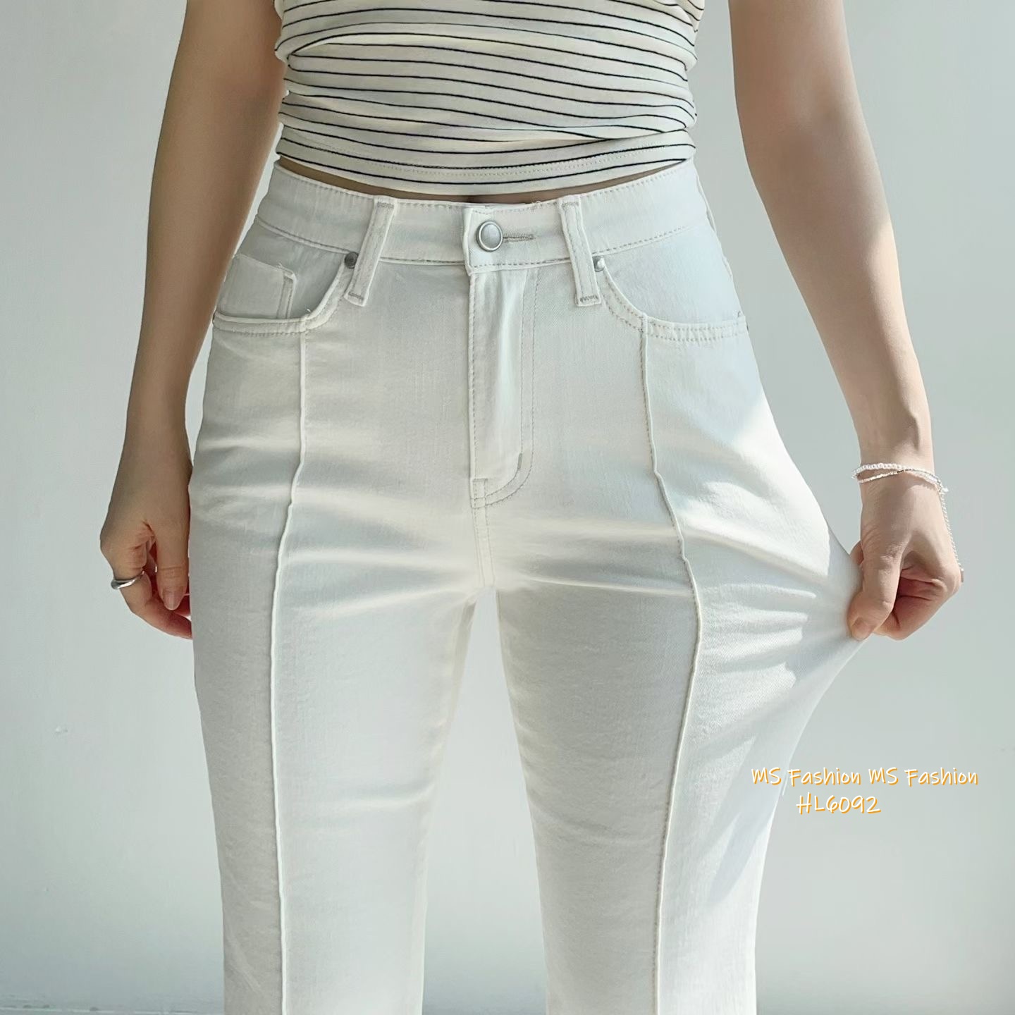 HL6092 韓國🌼Howluk立體摺線喇叭褲