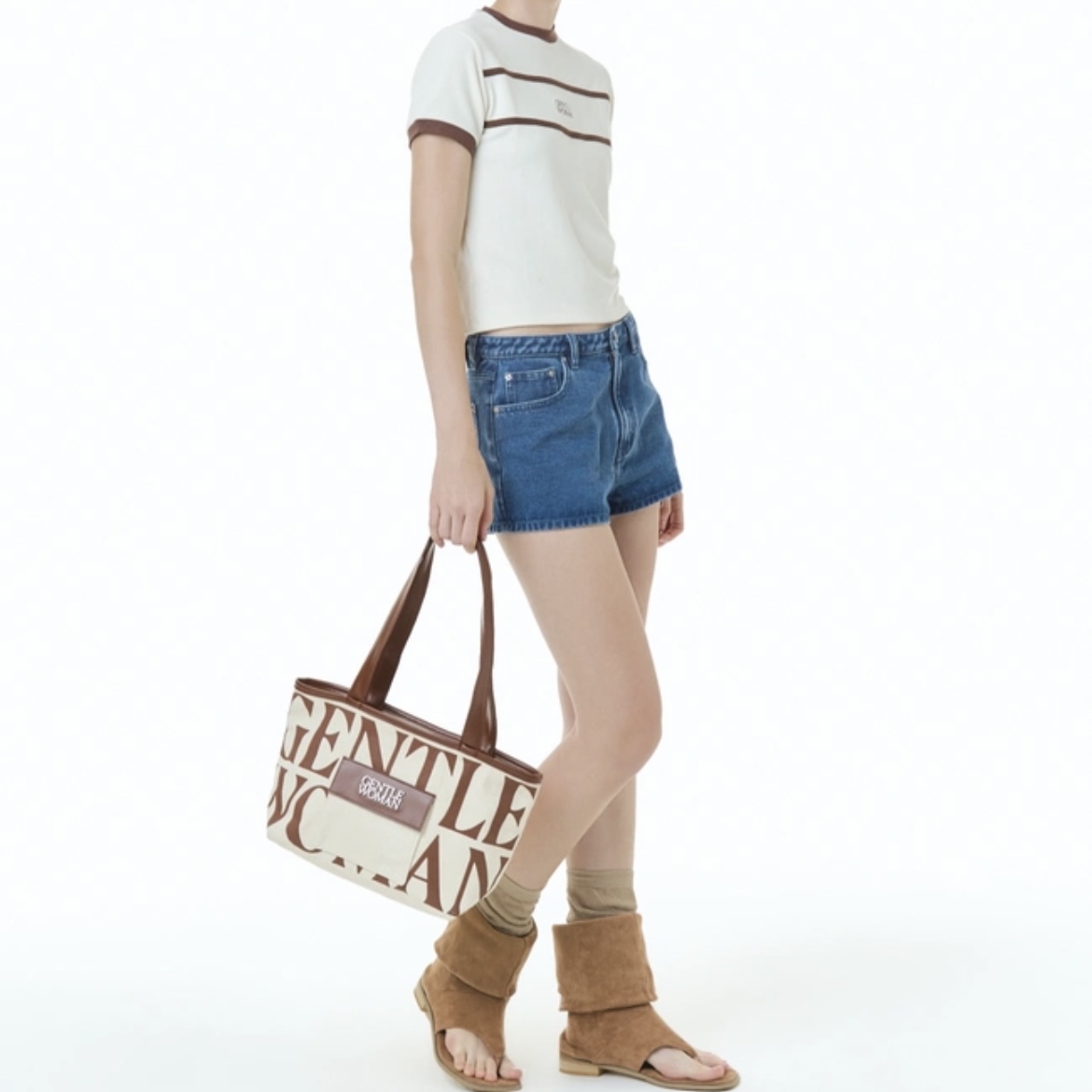 預購 | 🇹🇭GENTLEWOMAN ⭐TOTE WITH FRONT POCKET(BROWN) BG1105-1