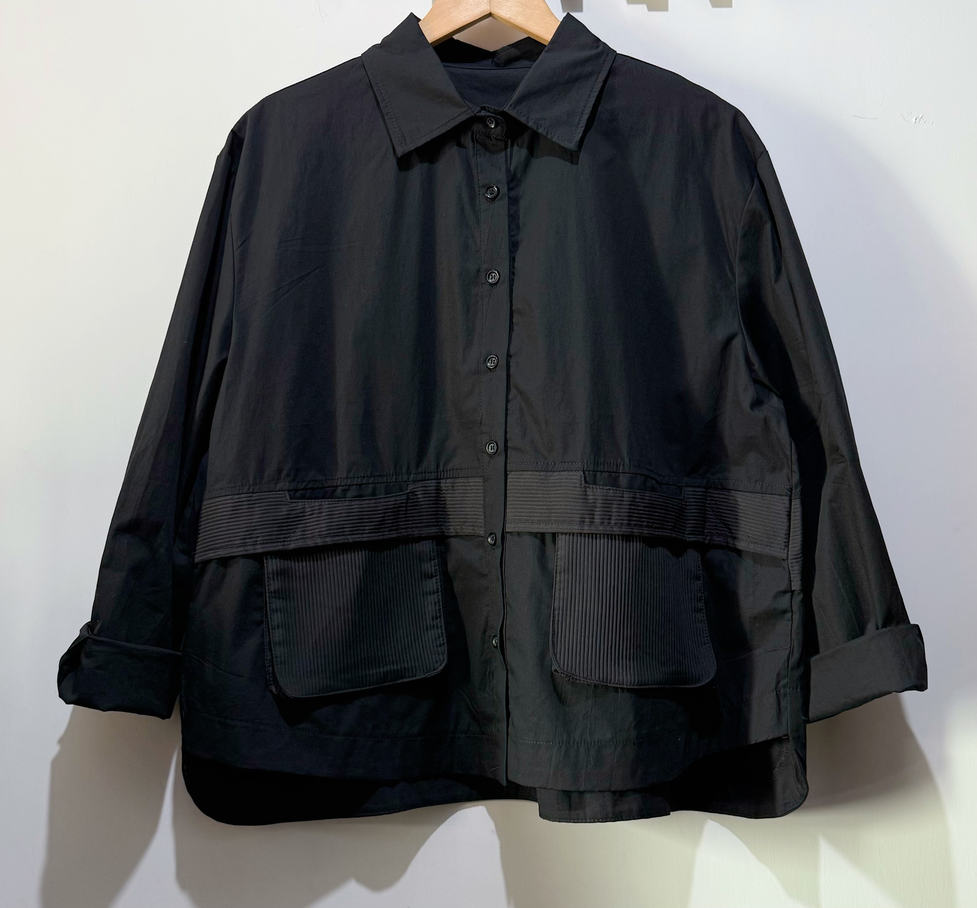 #2073 闊身雙袋恤Top 