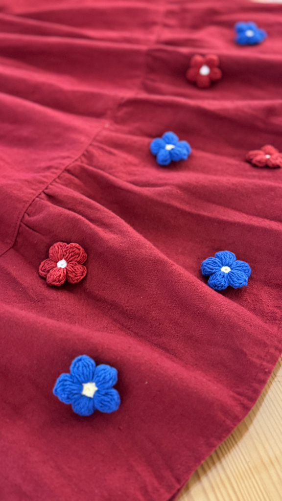 【限量定制款】 花落衣角棉麻连身裙