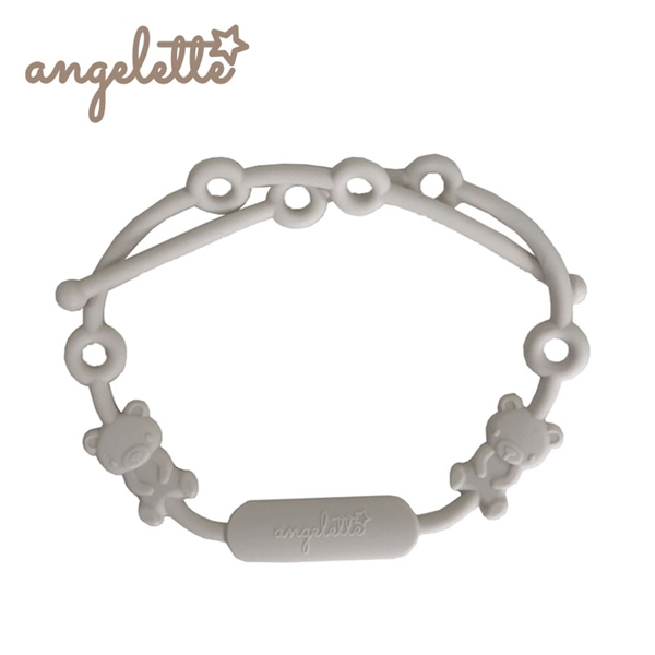 🇯🇵預訂 日本直送🇯🇵Angelette 淺灰色小熊矽膠多功能吊帶