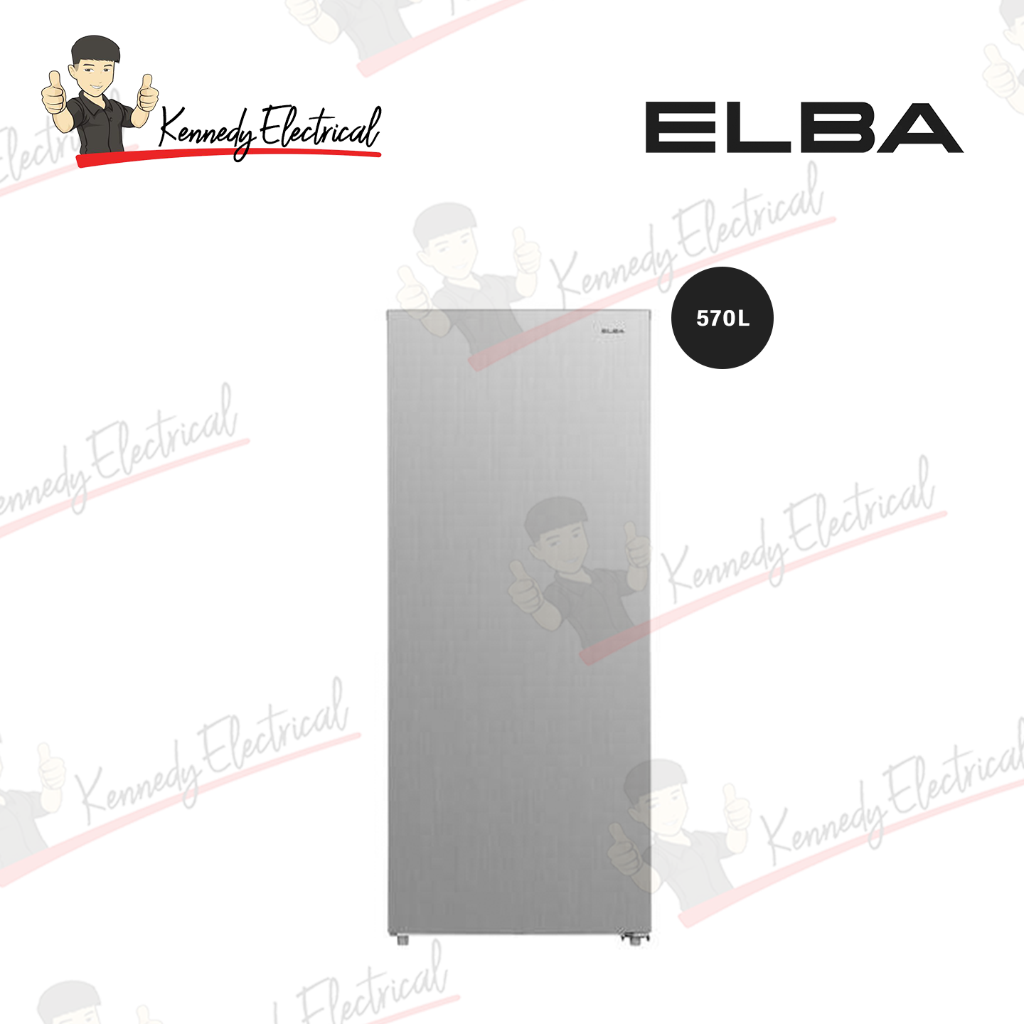 Elba 570L Upright Freezer (Silver) EUF-K5744FF(SV)
