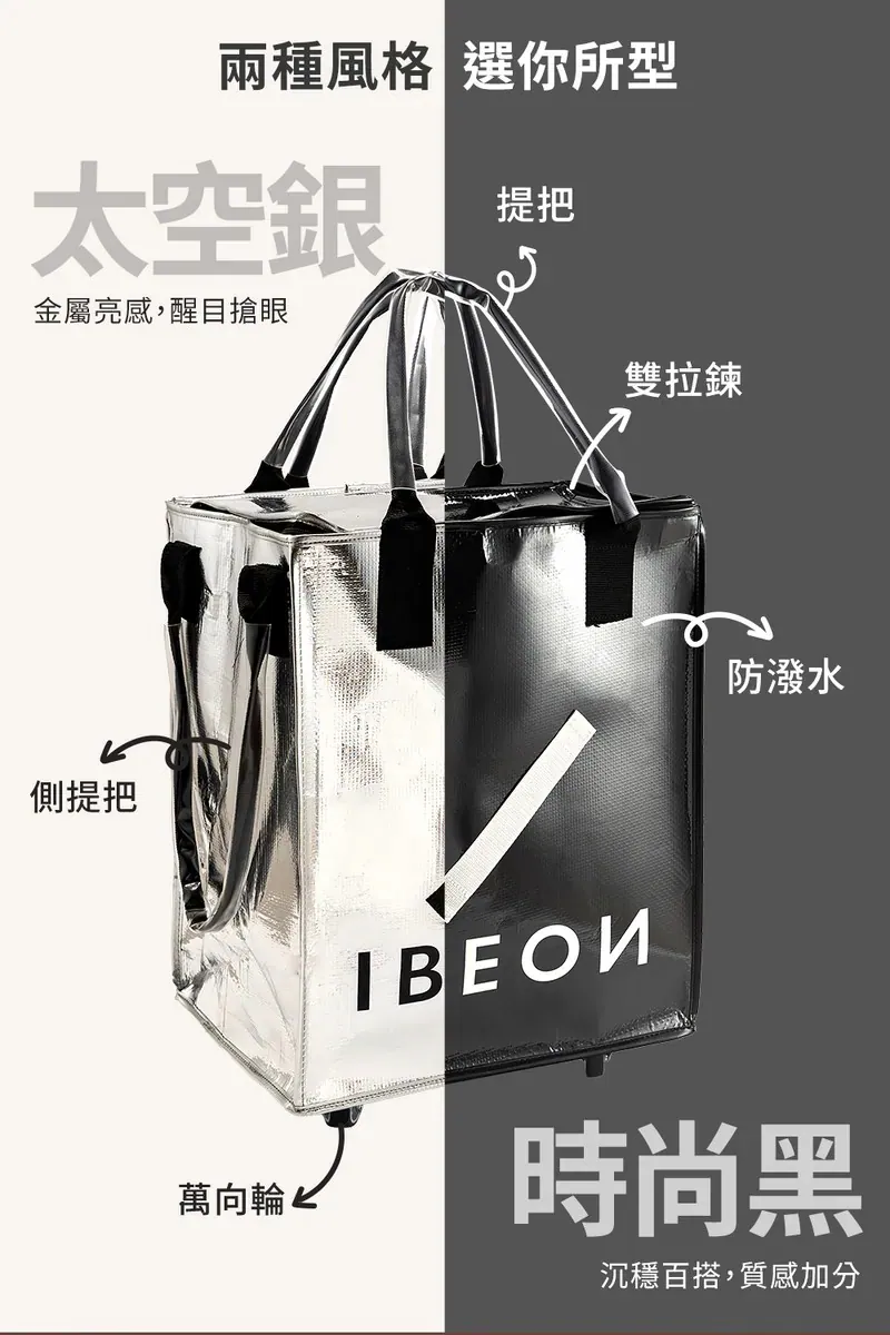 IBEON 輕奢行旅袋|出行更有型|一個抵多袋|手提、側背、拖行自由切換