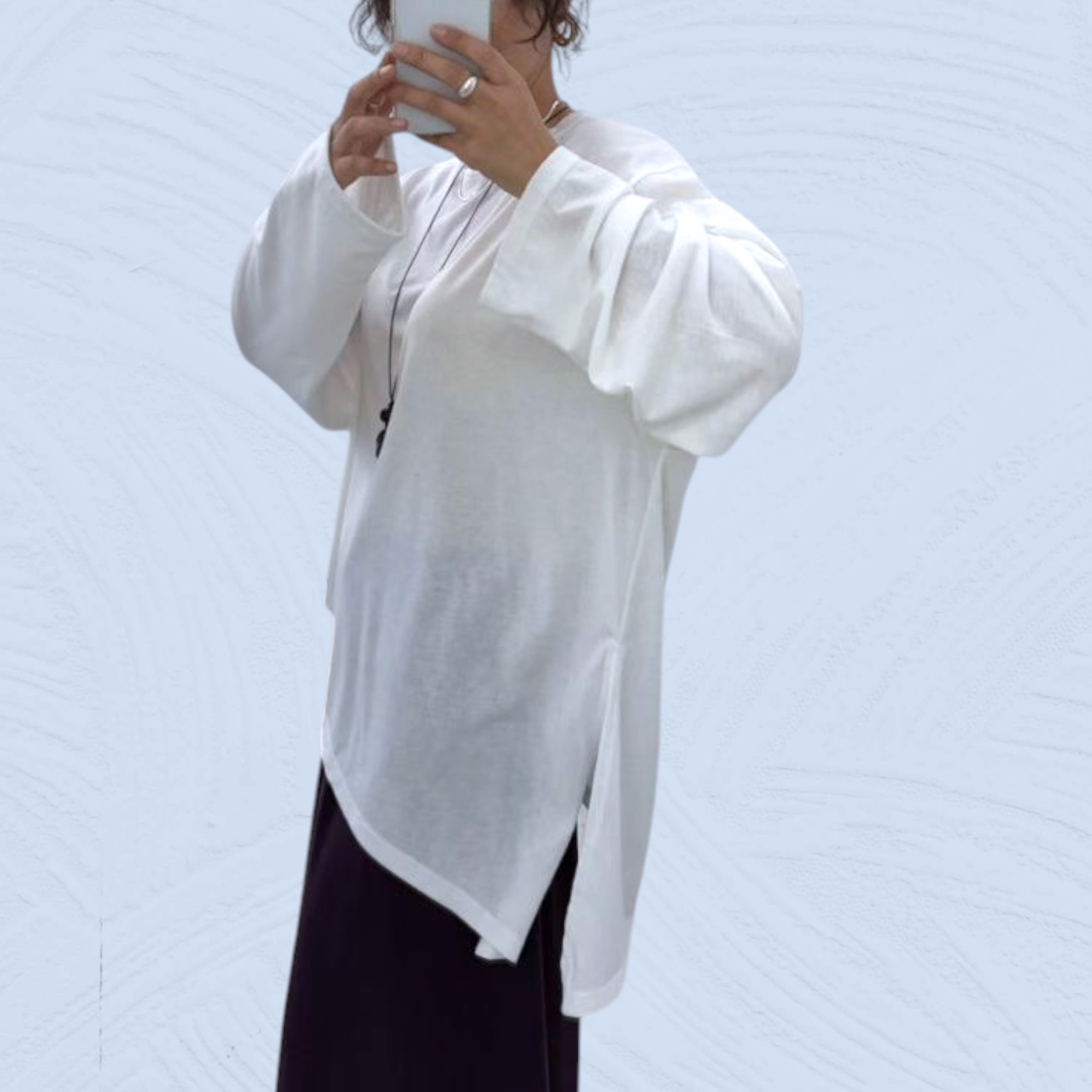 221563 斜腳長袖Tee
