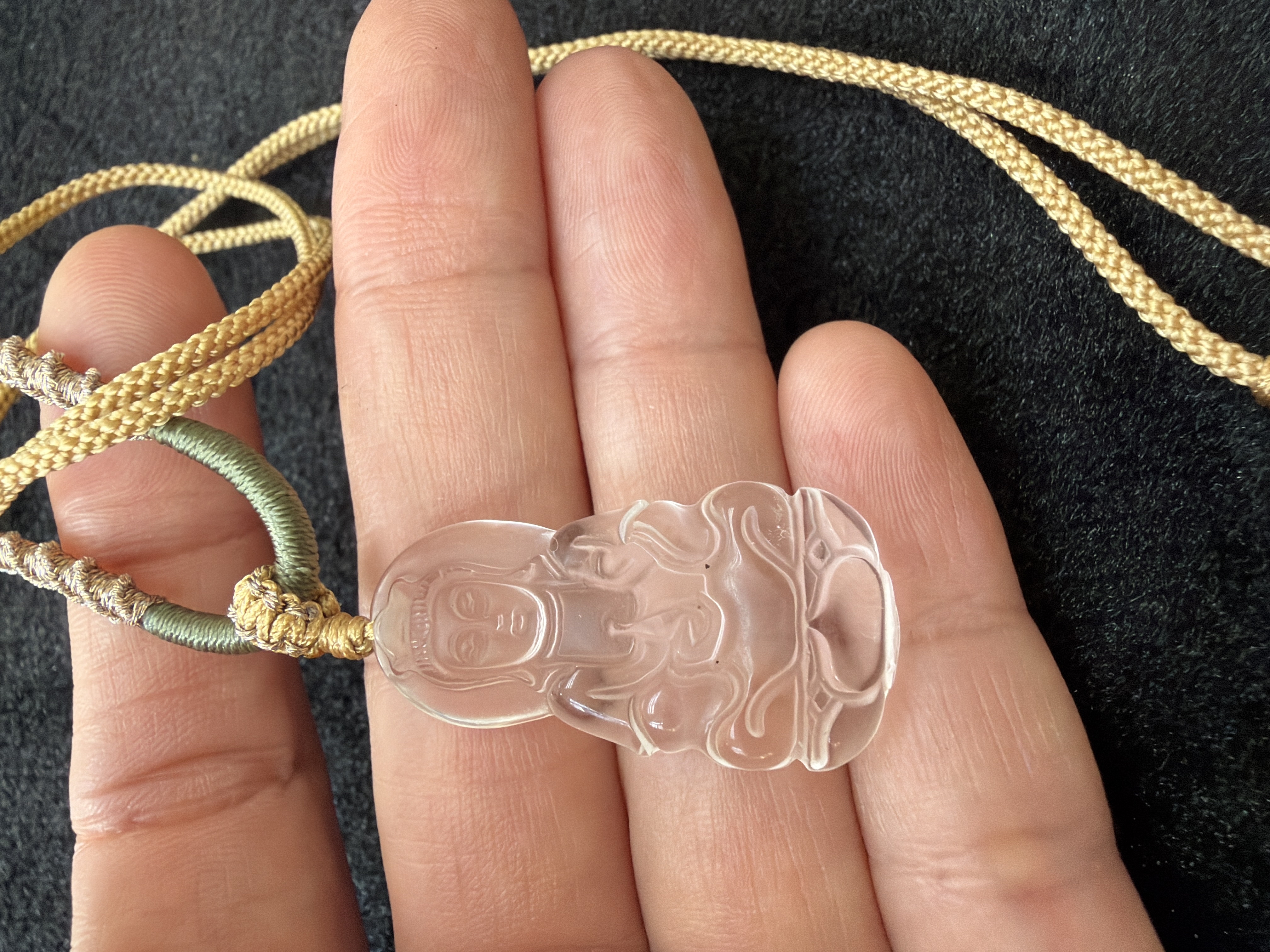 持瓶觀音白水晶吊咀（已加持）