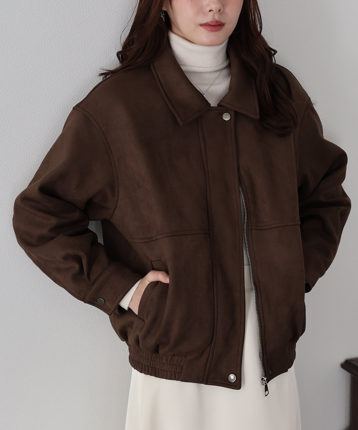 限量現貨<JP> 今季必備！復古麂皮質感外套* 2色入