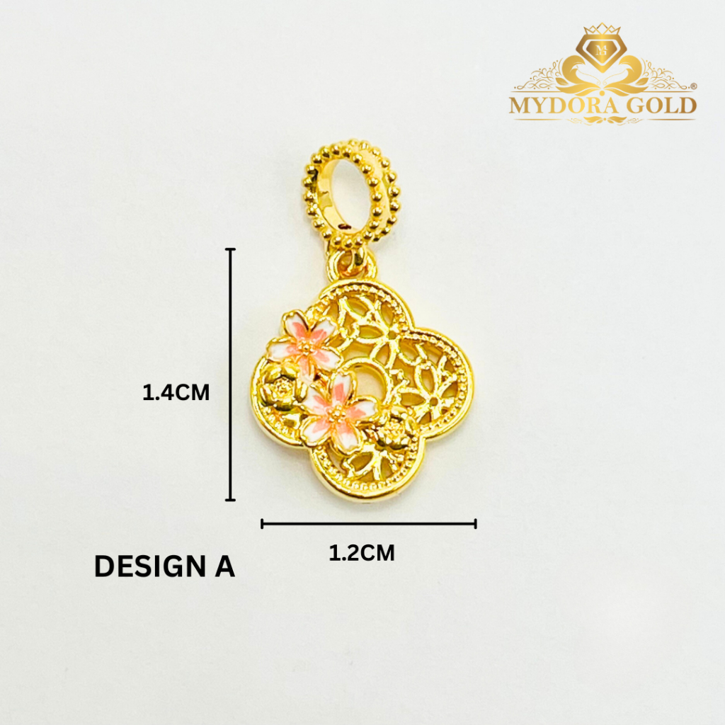 MYDORA Charm Bead Clover Lattice Bloom (5G) l EMAS 916/22K