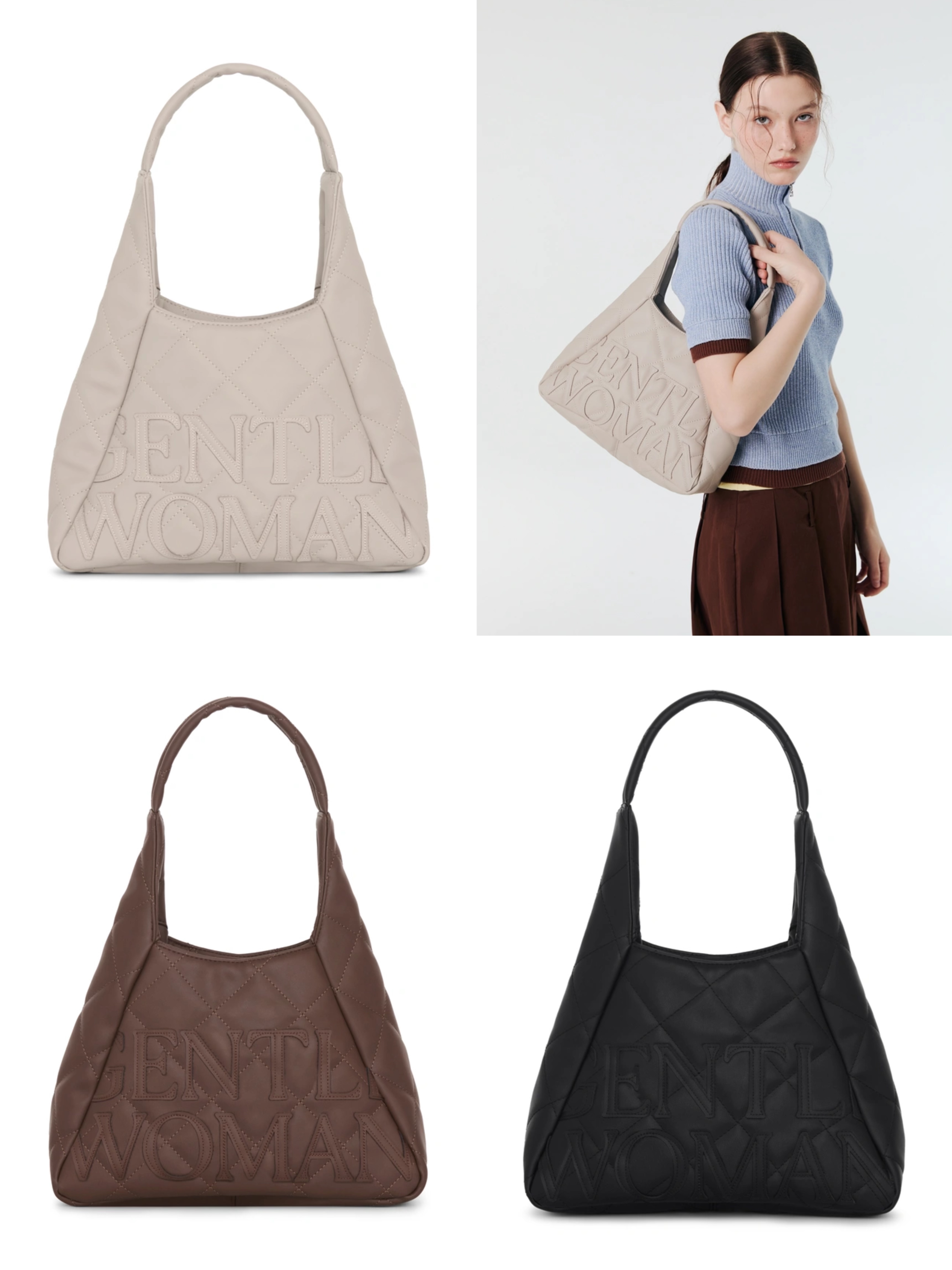 🇹🇭GENTLEWOMAM - 格紋三角HOBO袋代購