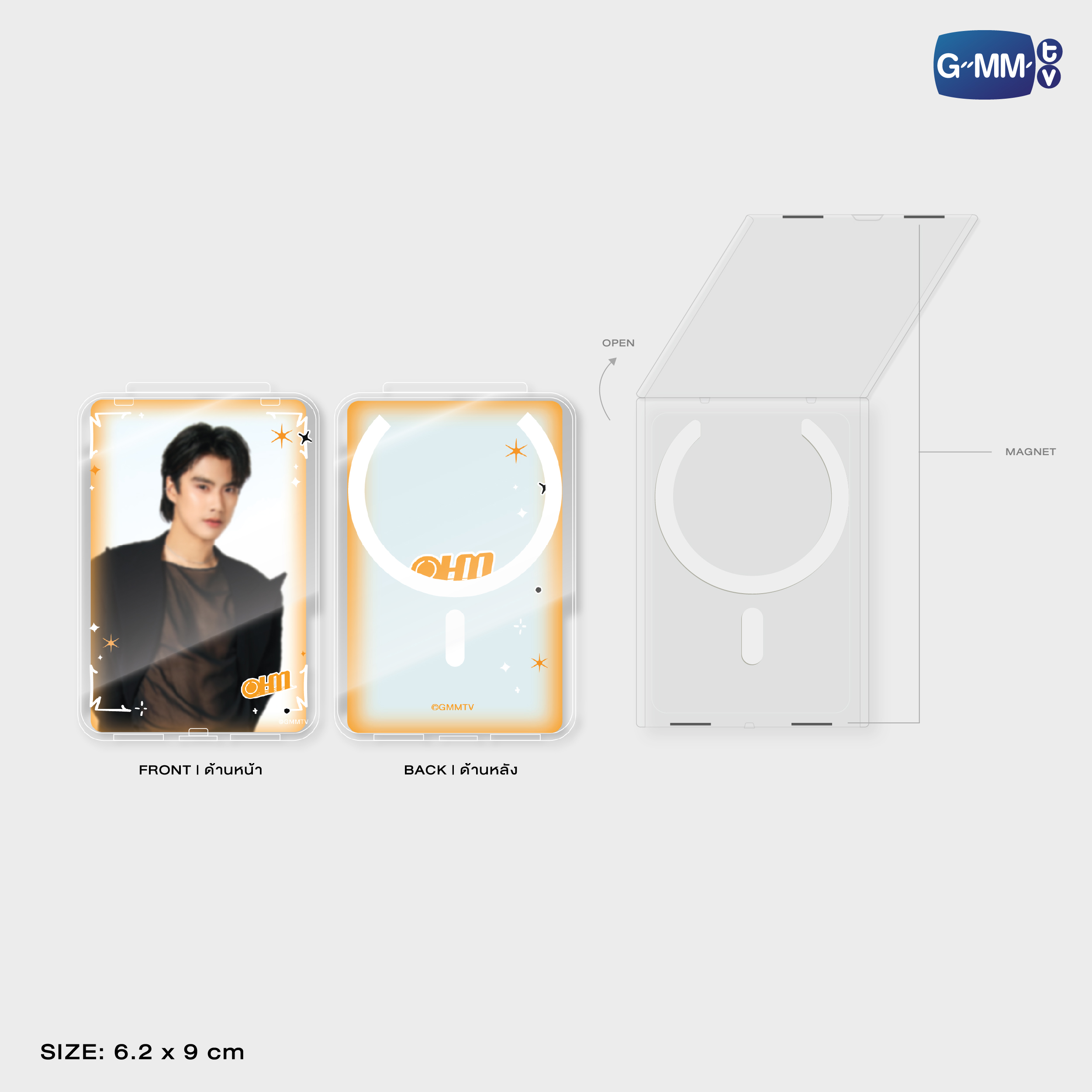 OHM PAWAT ACRYLIC MAGNETIC CARD HOLDER | TAIPEI POP UP STORE JUN 2026