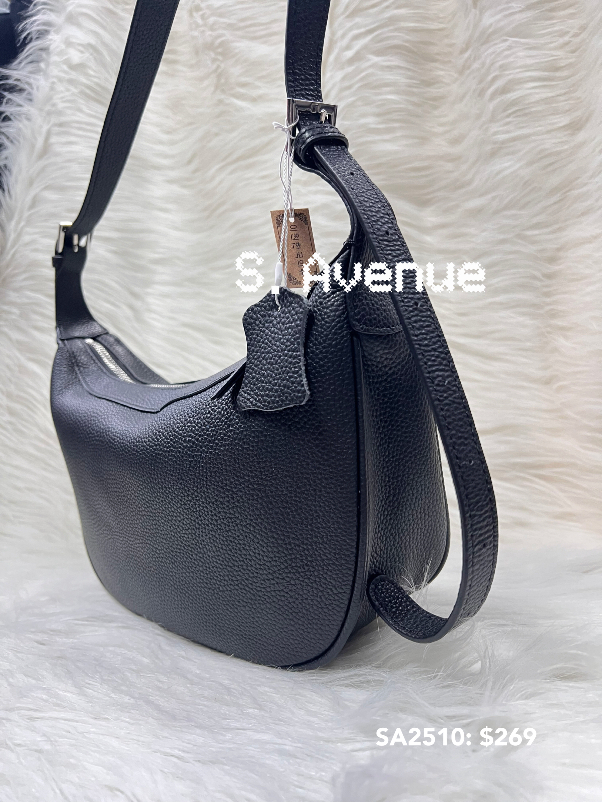 SA2510: 可側孭/鈄孭hobo真皮頭層牛皮袋