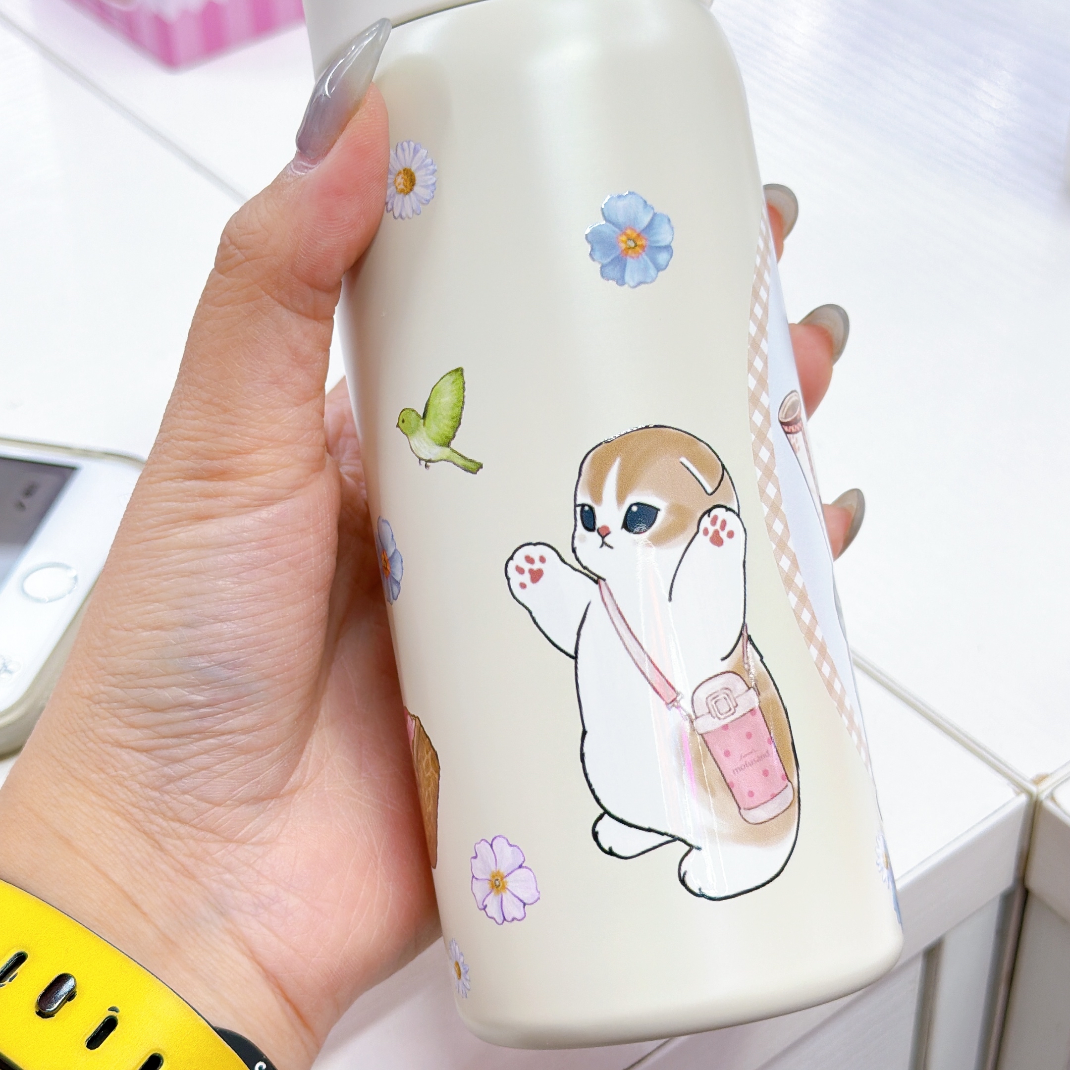  日本直送 mofusand 480毫升/350毫升 保溫杯雙重真空，保溫六至八個鐘頭