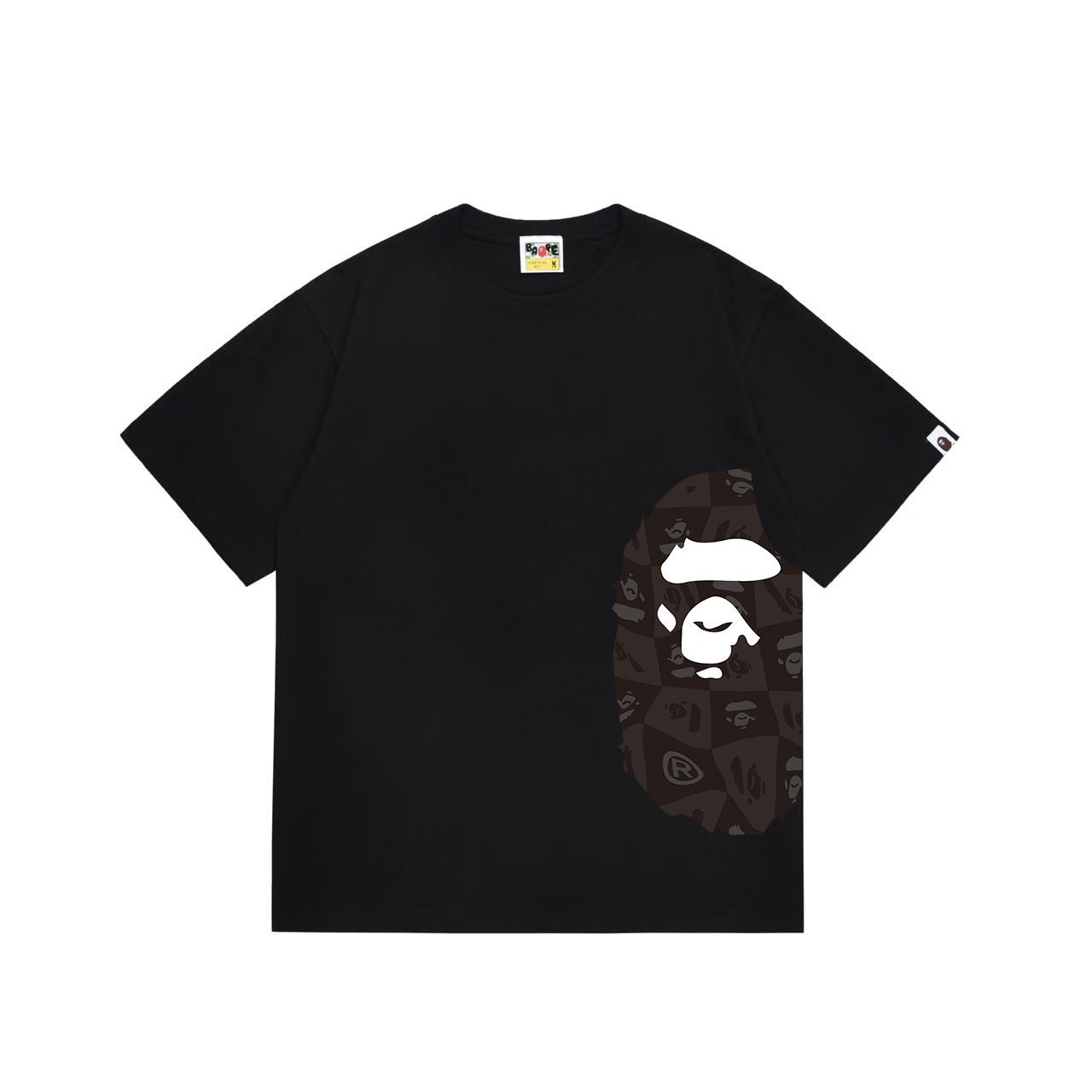 Bape Distortion Side Big Ape Head Tee