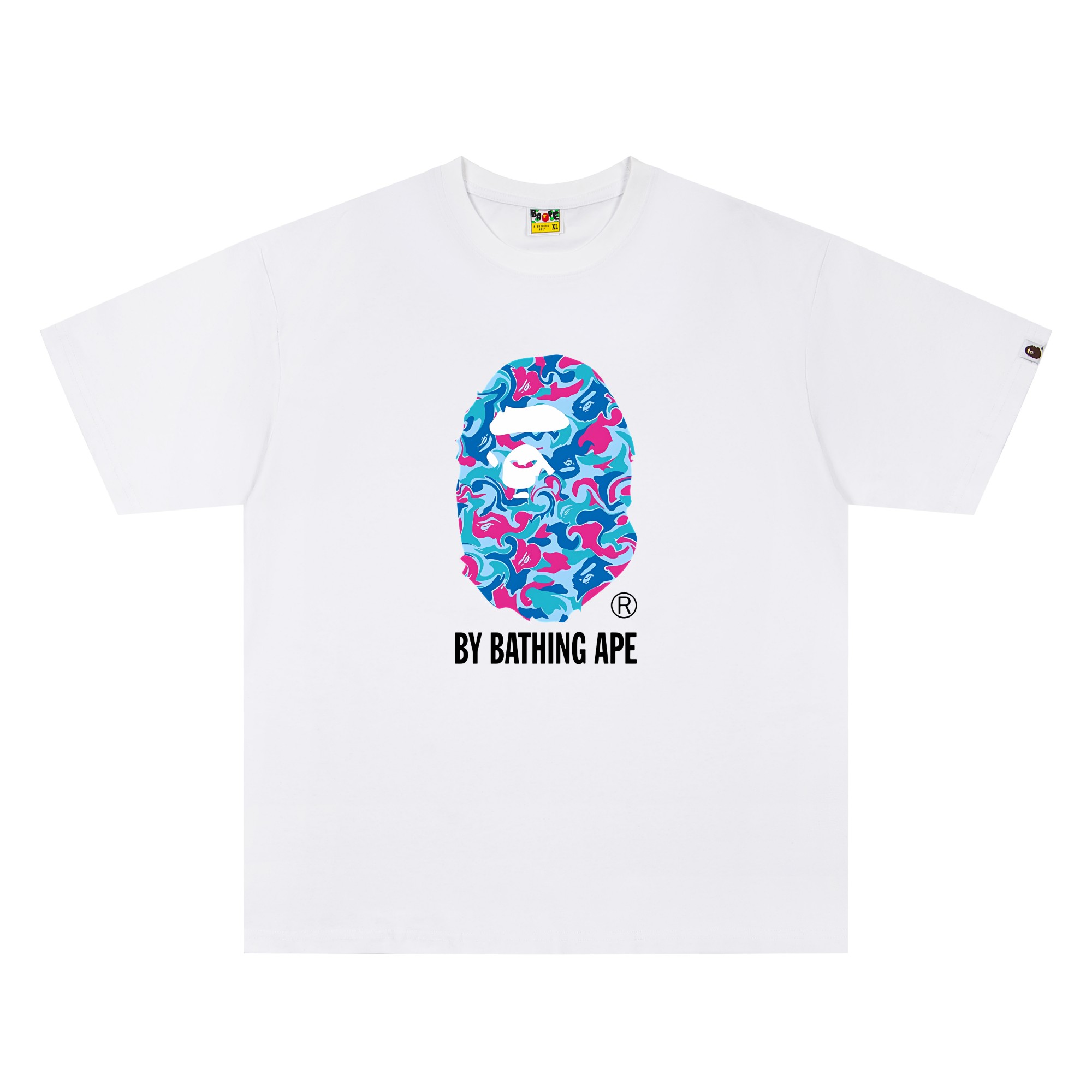 BAPE Marble Camo Big Ape Head Tee