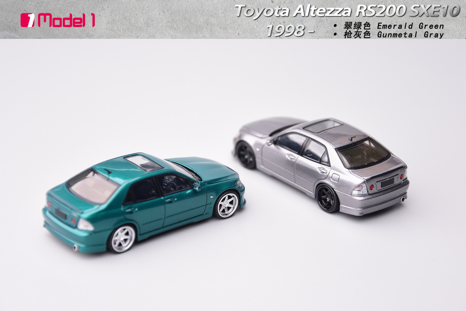PRE-ORDER Model One 1/64 Toyota Altezza RS200 SXE10 Version Diecast model
