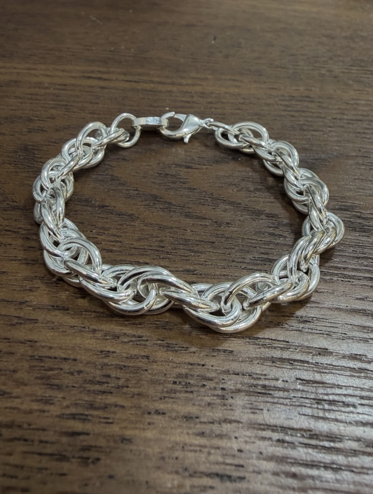 🇯🇵mollive BIG ROPE CHAIN BRACELET SILVER COATING L