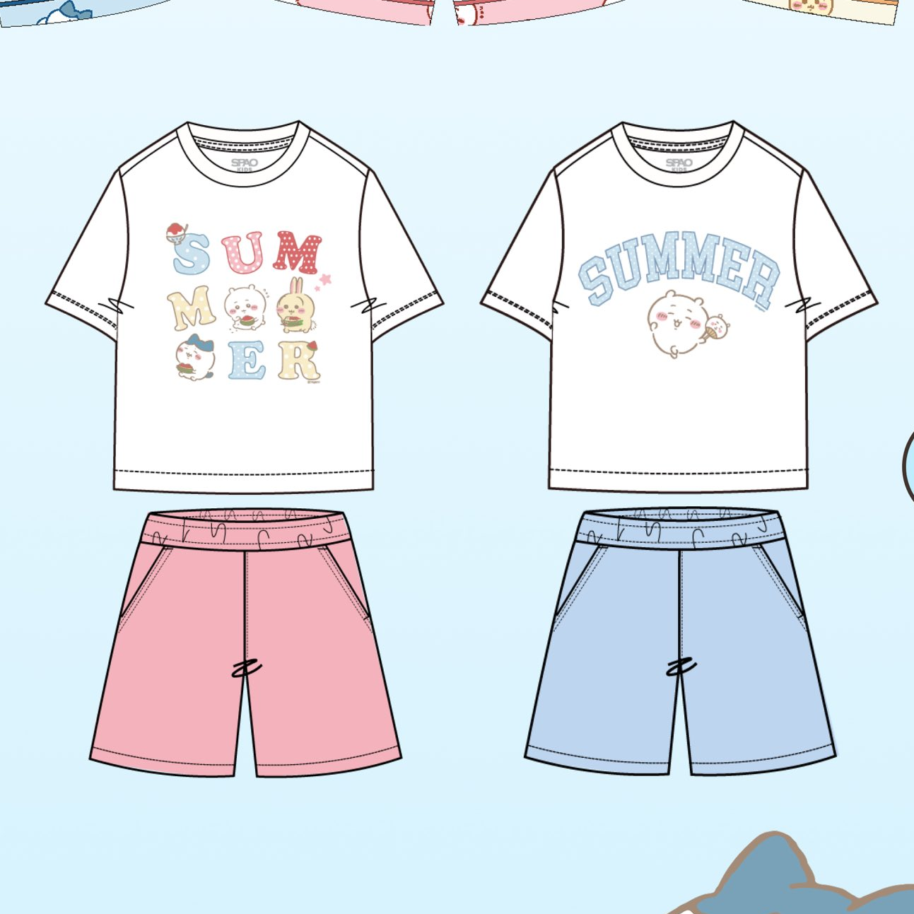 《Early Bird》Kids Summer Wear Set｜Chiikawa 吉伊卡哇 X SPAO (26CKW24-P)
