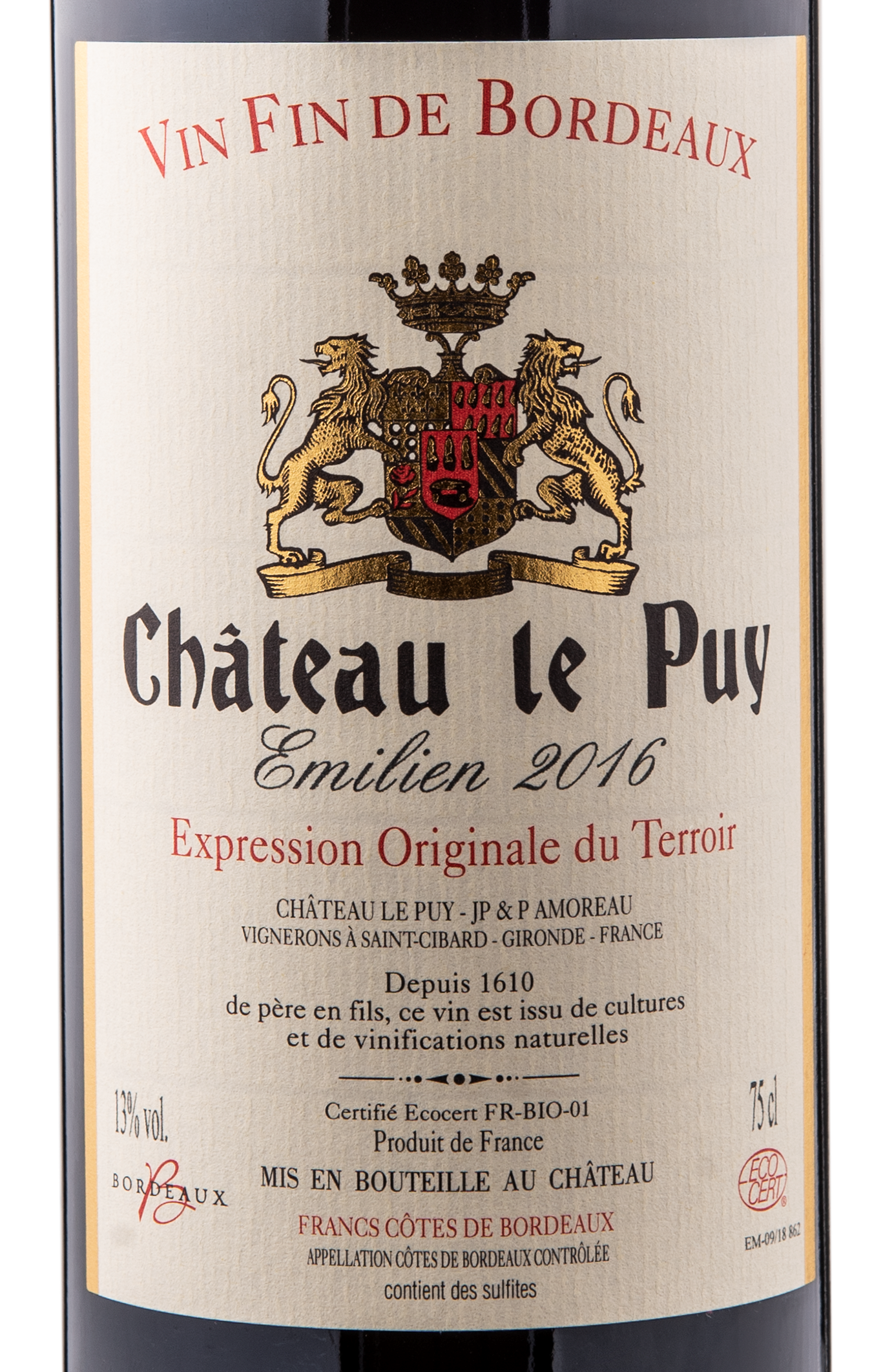 Chateau Le Puy 1989