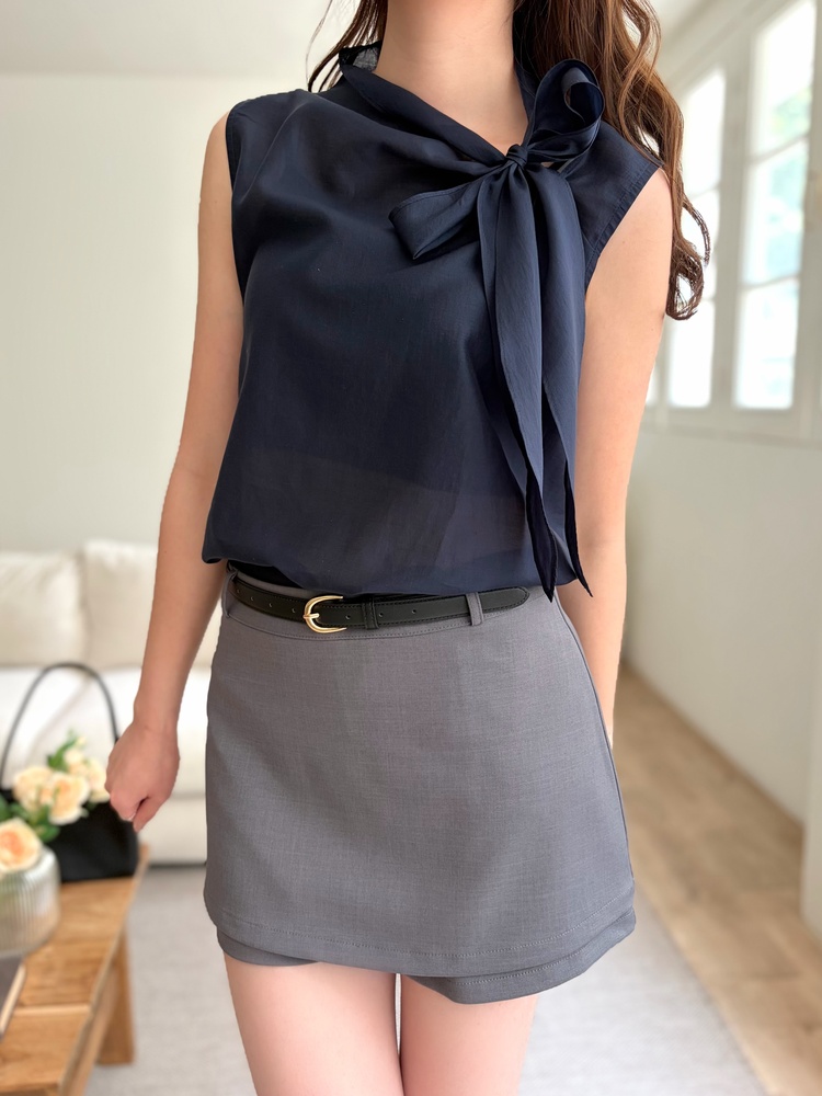 Clean Line Overlay Skorts (Grey)