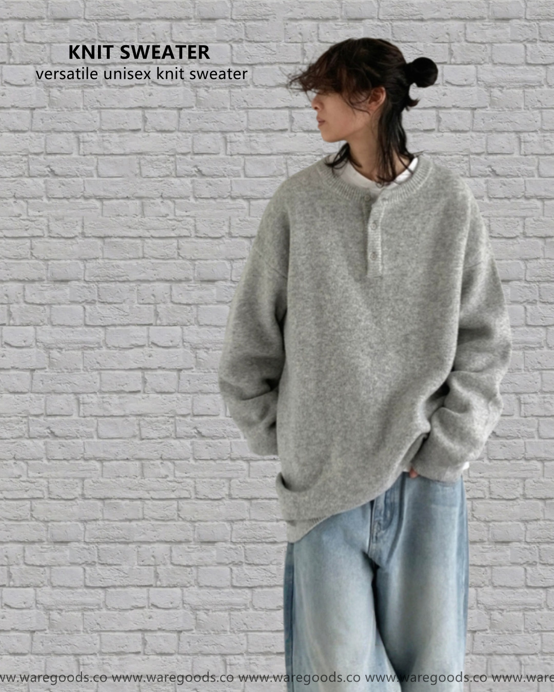 W116百搭男女款針織毛衣