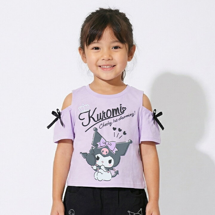 🇯🇵預訂 日本直送🇯🇵Babydoll x Sanrio系列四色人物印花絲帶露肩短袖T恤