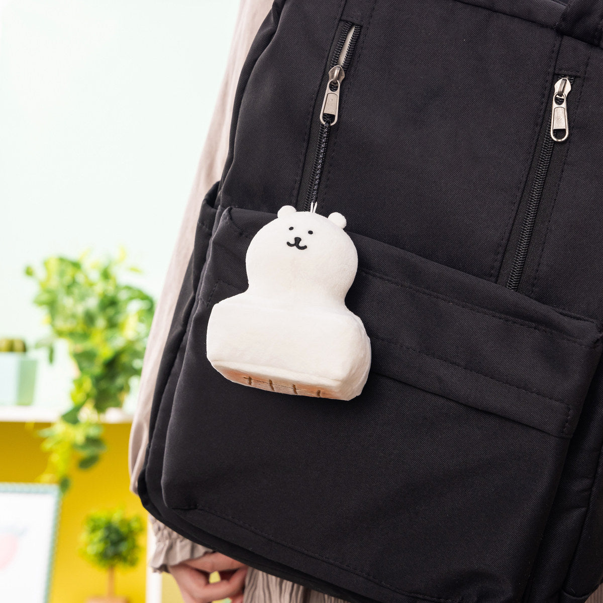 日本 nagano market joke bear 麻糬白熊 公仔吊飾