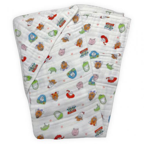 🇯🇵預訂 日本直送🇯🇵Toy Story人物滿印六層純棉紗包巾襁褓