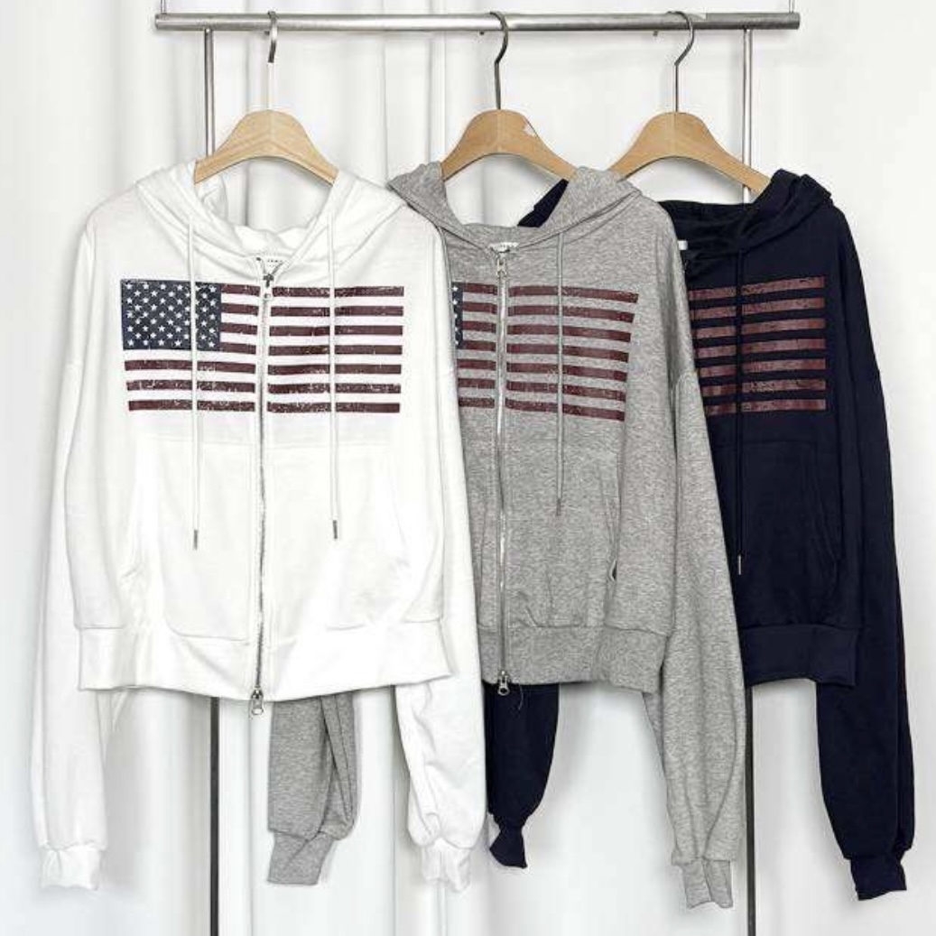 韓國復古風歐美雙拉鍊jacket