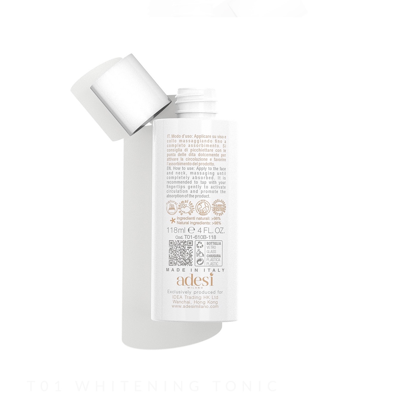 T01 美白爽膚水118ml  adesi 意大利🇮🇹貴婦級天然有機品牌