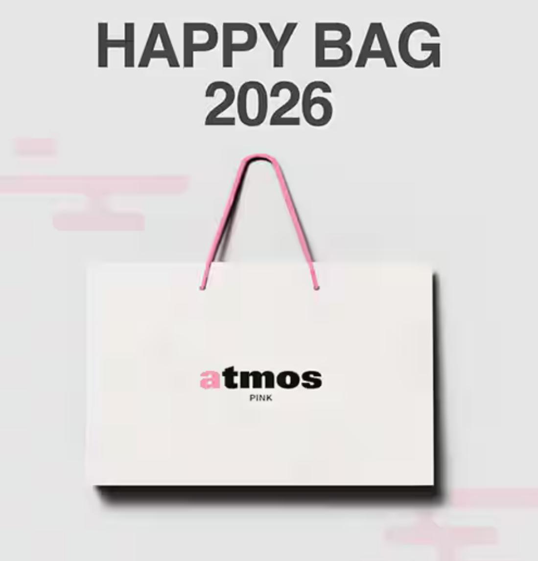 atmos 粉紅 [2026 福袋] Size s/m 這款福袋總價值超過30,000日圓（含稅）。