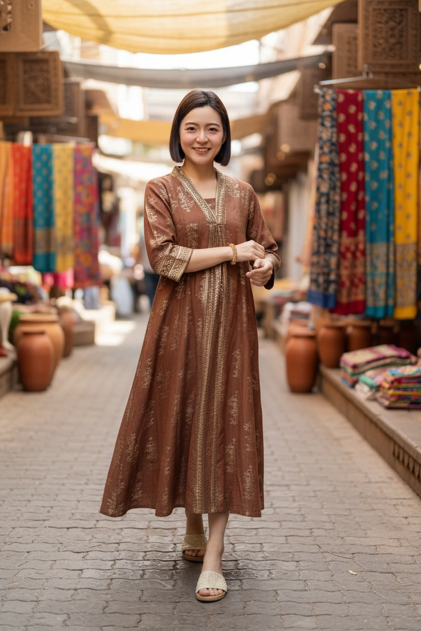 Orange X Choco Tone A-Line Foil Stamping OP47" #1412