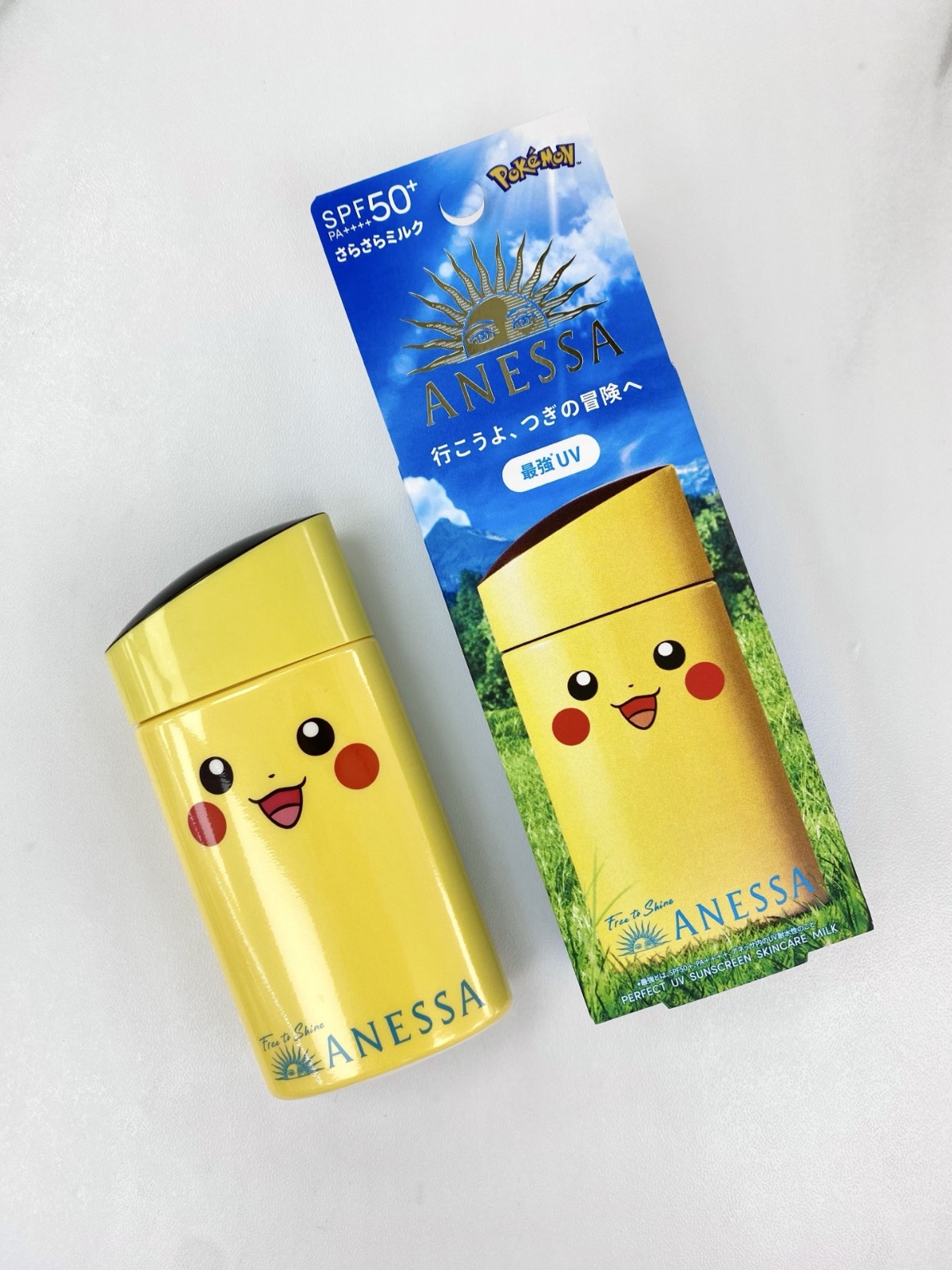  Pokémon 聯名限量設計包裝 😍😍 ANESSA 植村秀 安耐曬完美防曬乳液 SPF50+ / PA++++ 60ml 