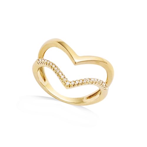 Amara Glow Ring Plaqué or